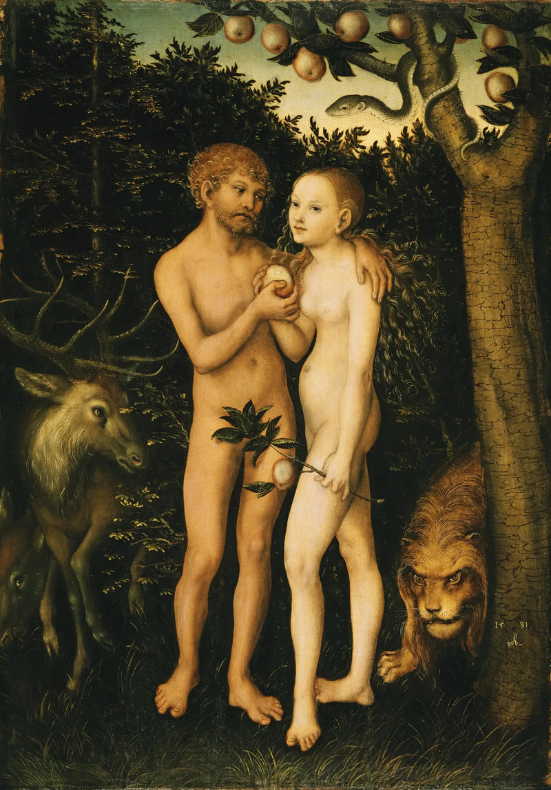 Adam et Ève - Lucas Cranach the Elder