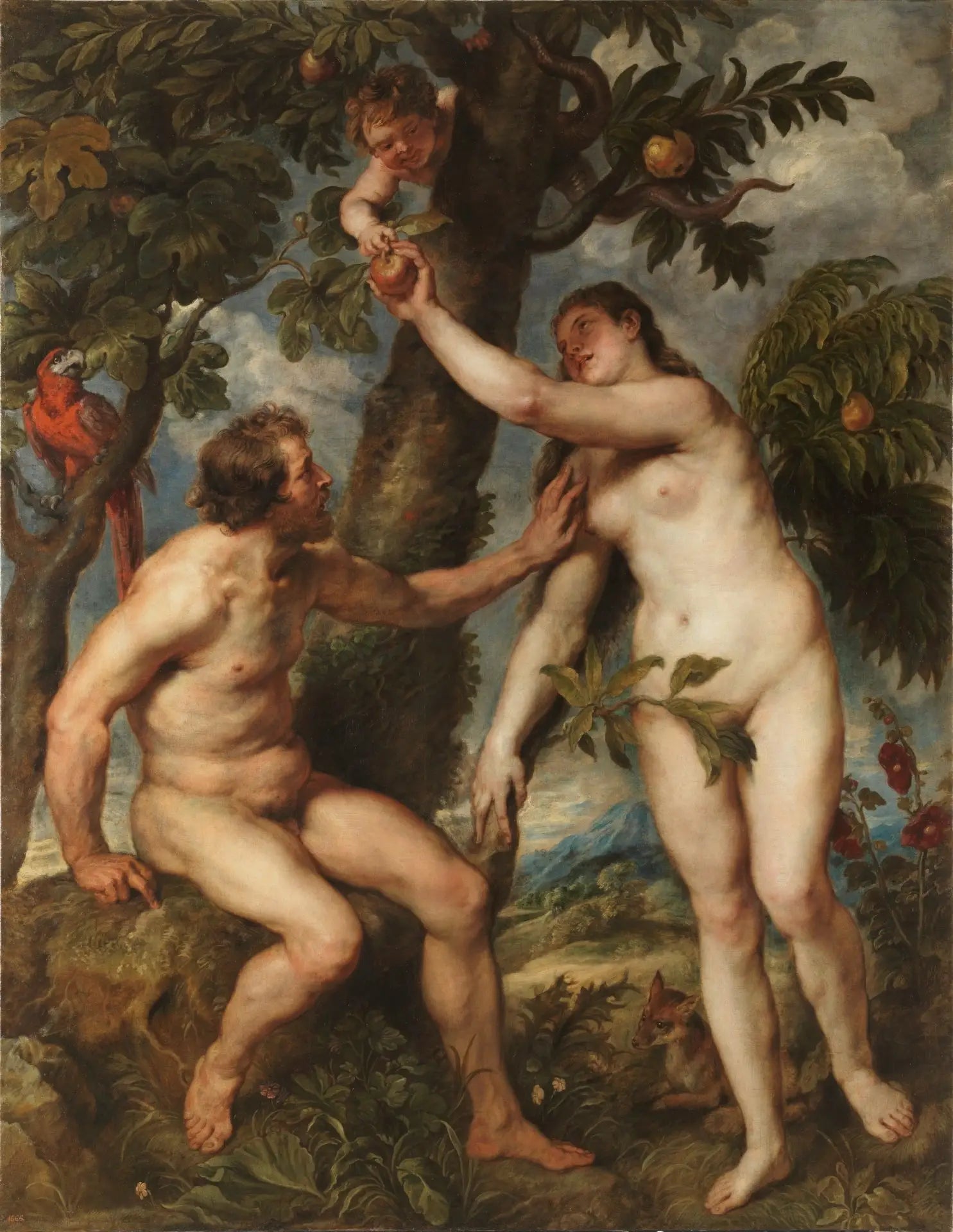 Adam et Ève - Peter Paul Rubens image 1 reproduction artisanale de tableau