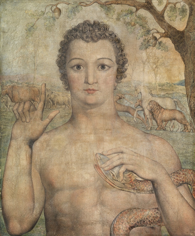 Adam nomme les bêtes - William Blake image 1 reproduction de peinture à l’huile