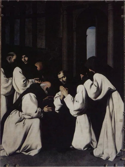 Adieu du Père Juan de Carrión - Francisco de Zurbarán image 1 reproduction de peinture à l’huile