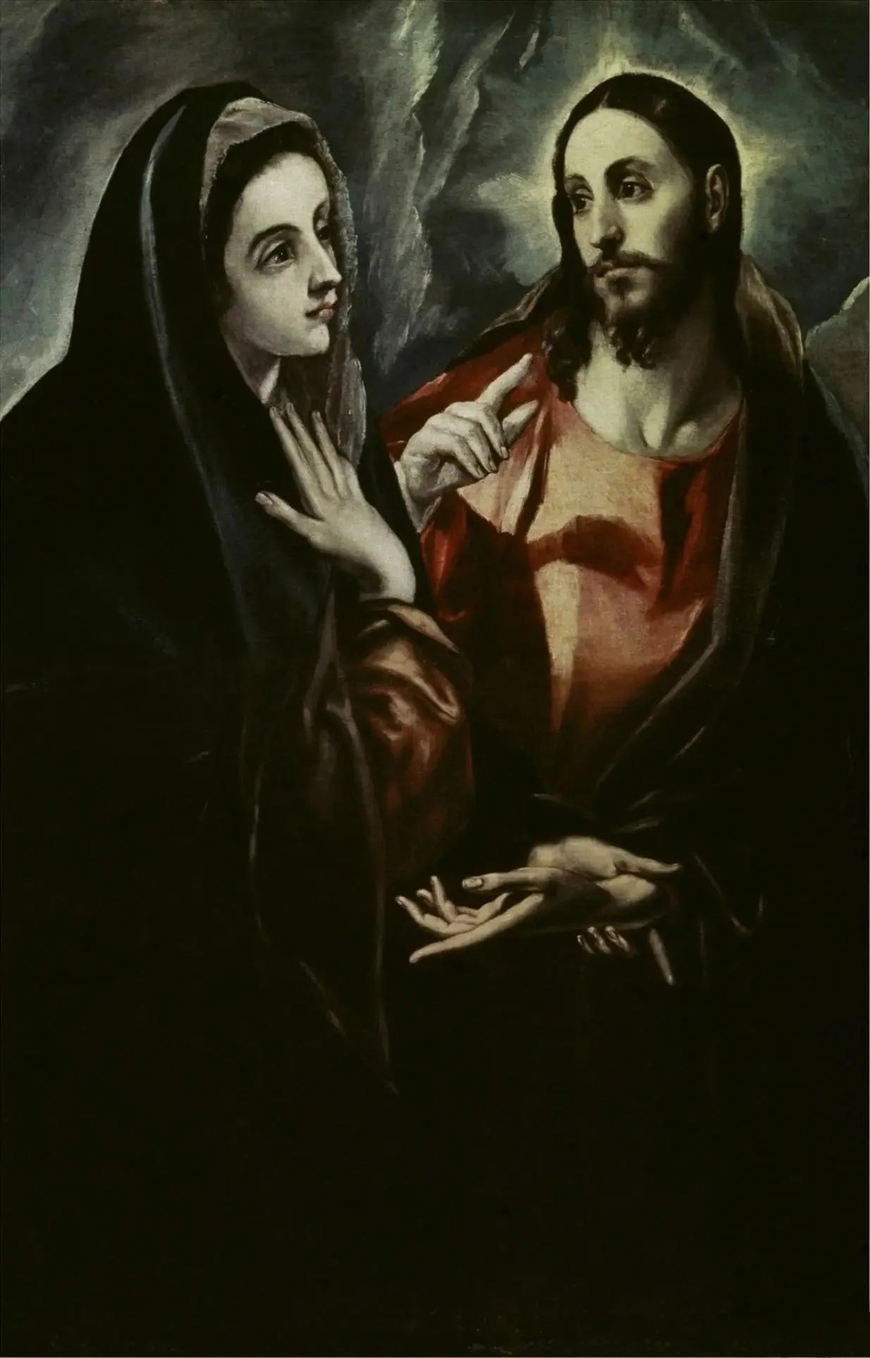 Adieux de Jésus à Marie - El Greco image 1 reproduction de peinture à l’huile