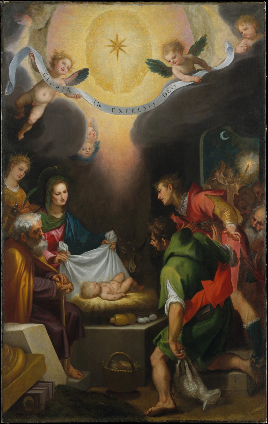 L'Adoration des bergers avec sainte Catherine d'Alexandrie - Cigoli (Ludovico Cardi)
