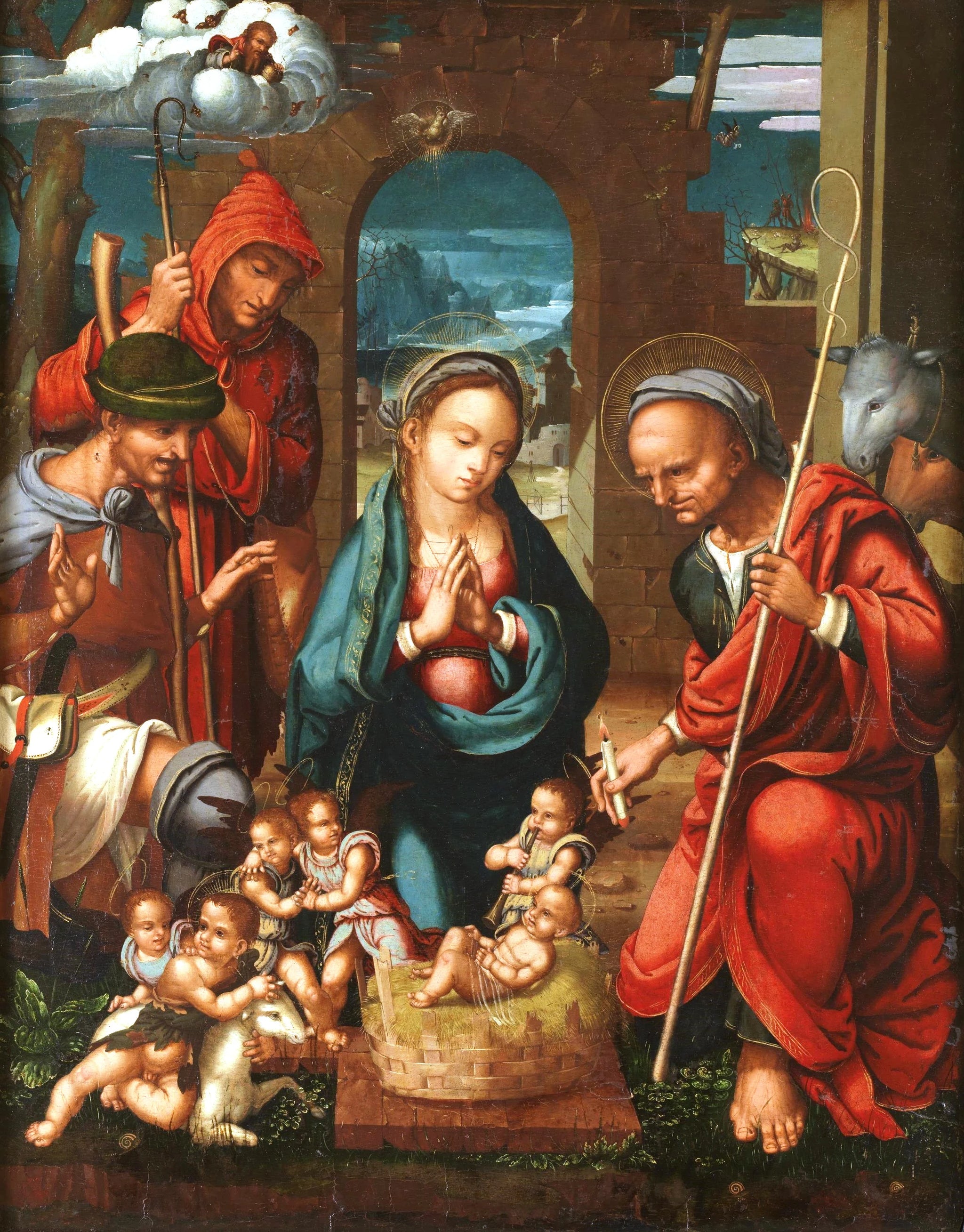 Adoration des bergers - Felipe Pablo de San Leocadio