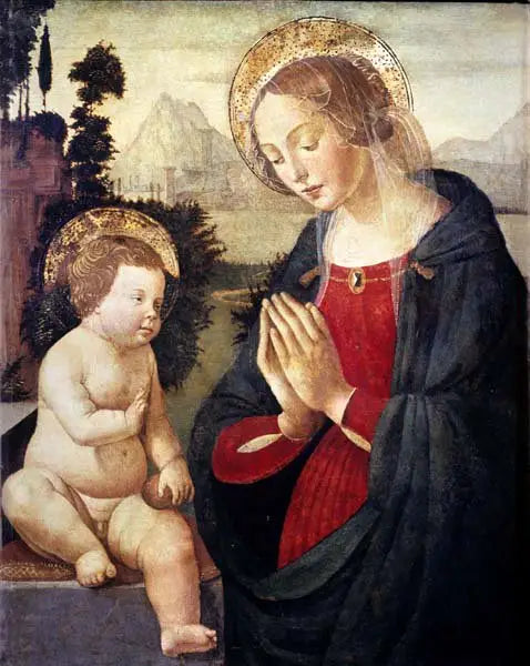 Adoration de l'Enfant. - Domenico Ghirlandaio image 1 tableau peint à l’huile sur toile