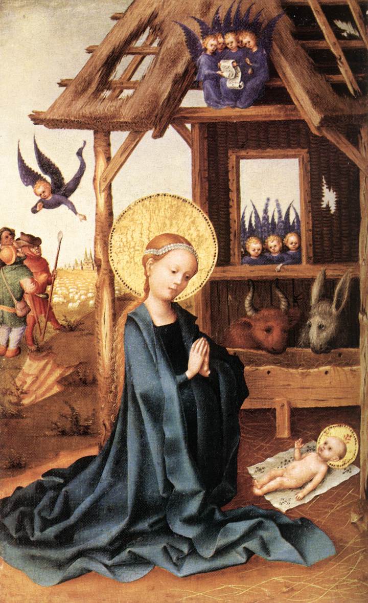 Adoration de l'Enfant Jésus - Stefan Lochner