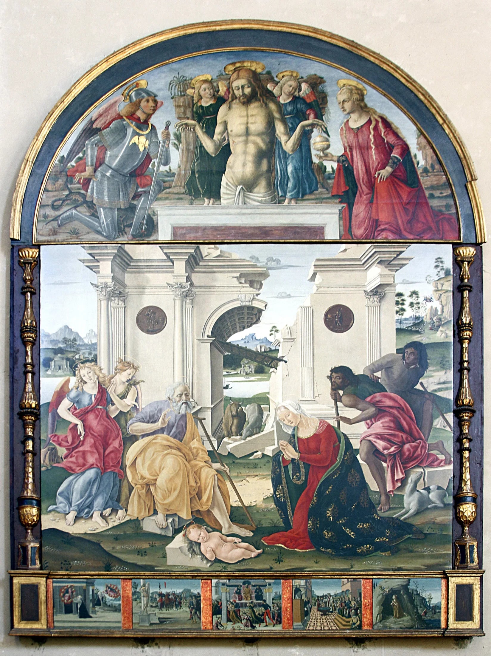 Adoration de l'Enfant - Matteo di Giovanni image 1 reproduction de peinture à l’huile