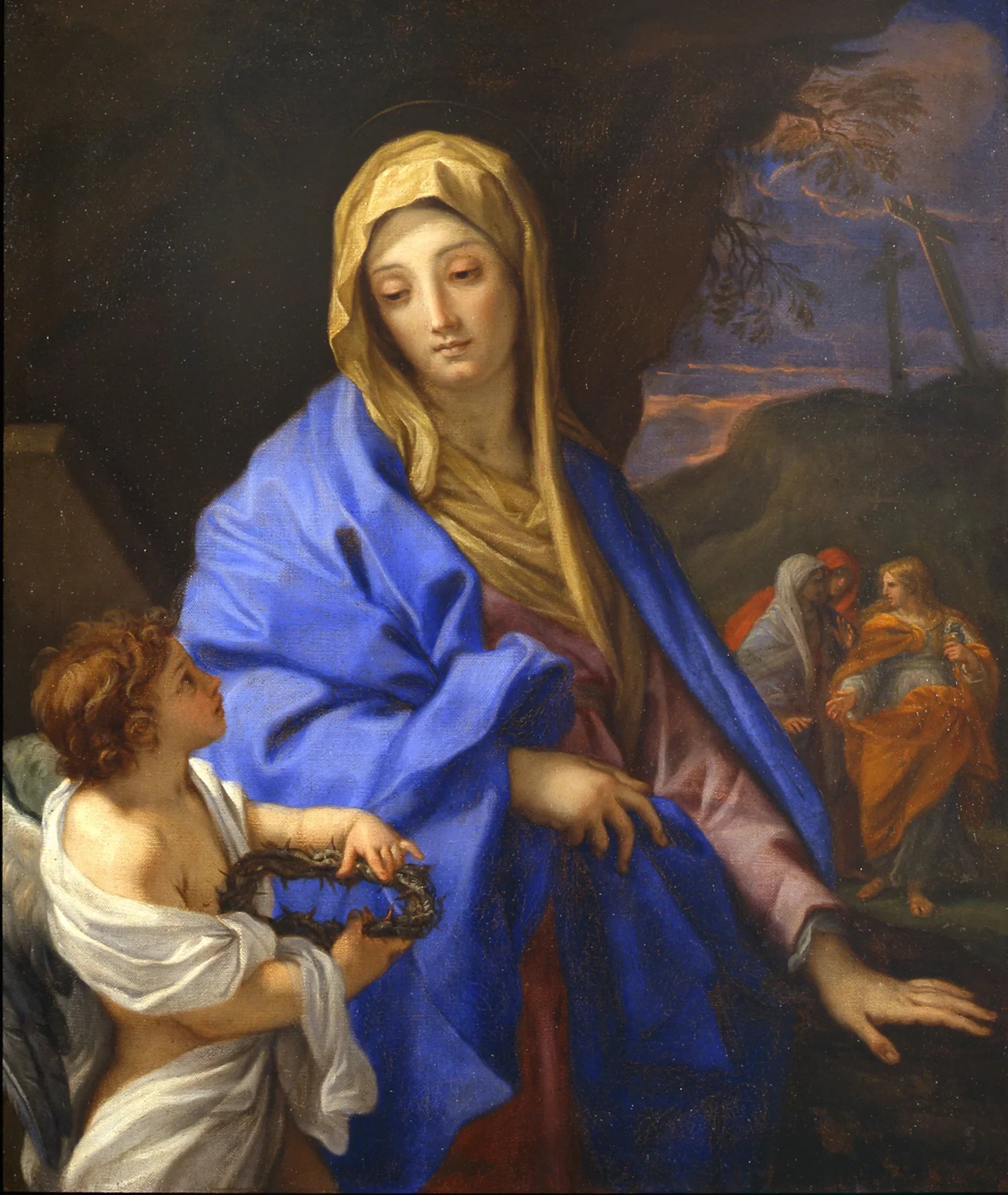Adoration de la couronne d'épines - Carlo Maratta image 1 reproduction d’œuvre d’art à l’huile