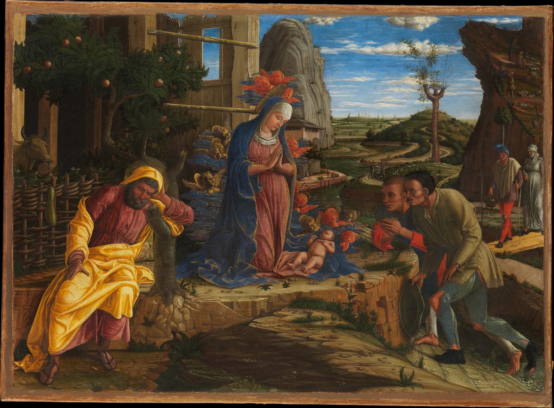 Adoration des bergers - Andrea Mantegna image 1 reproduction de peinture à l’huile
