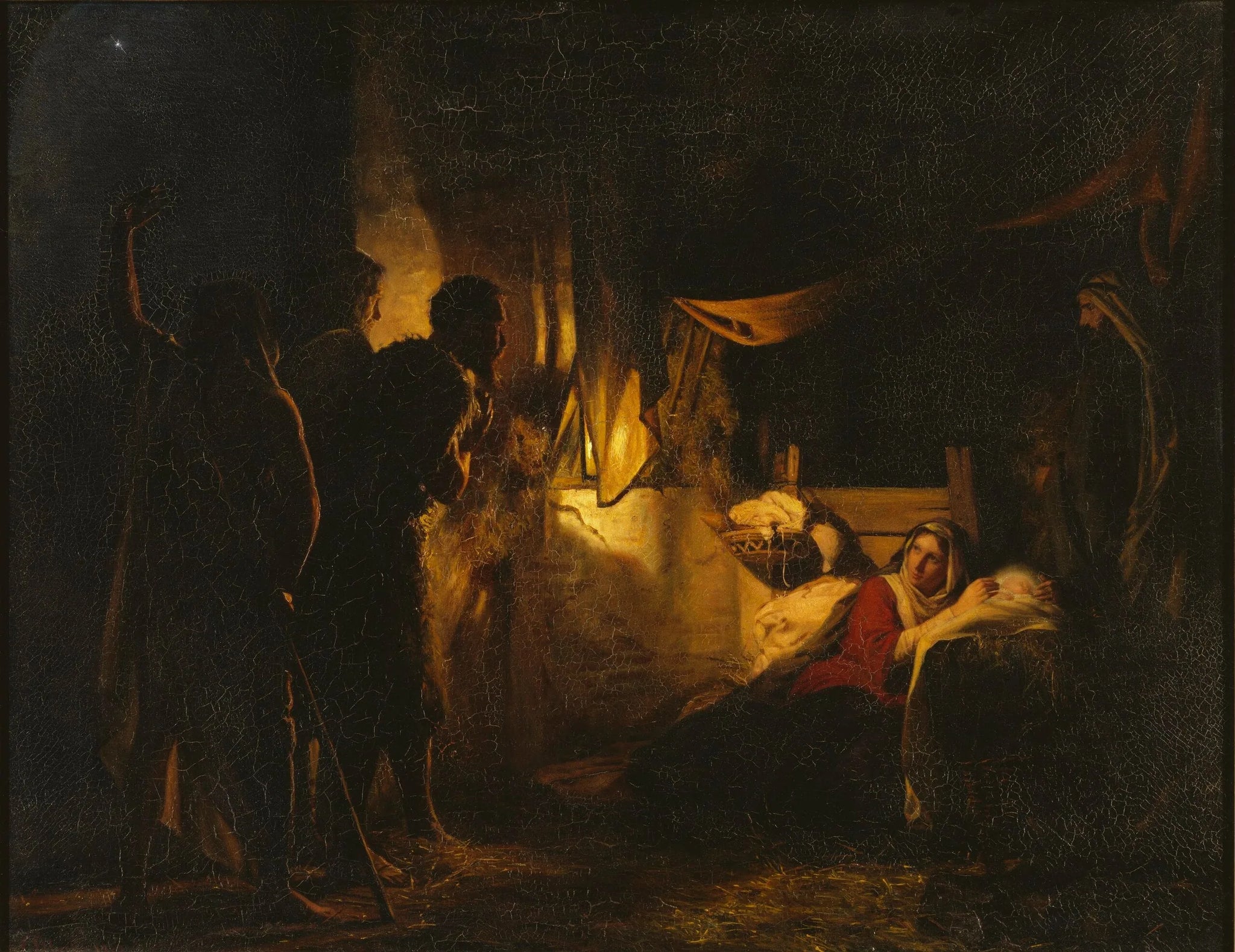 Adoration des bergers - Carl Heinrich Bloch image 1 copie peinte à la main à l’huile