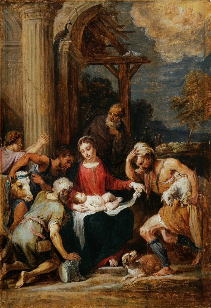 Adoration des bergers, d'après Andrea Schiavone - David Teniers le Jeune