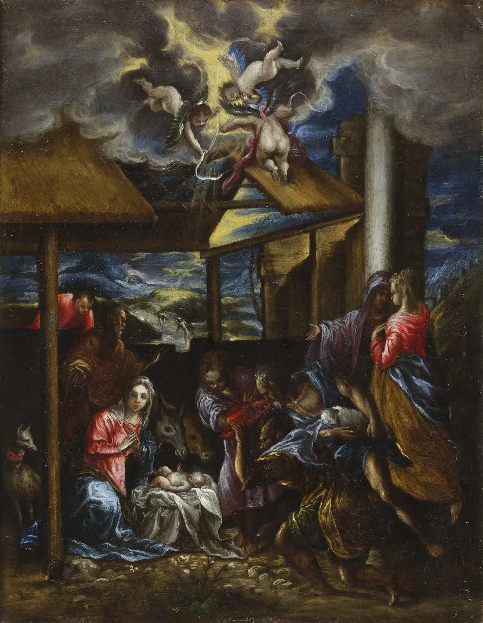 Adoration des bergers - El Greco image 1 copie de tableau peinte à la main