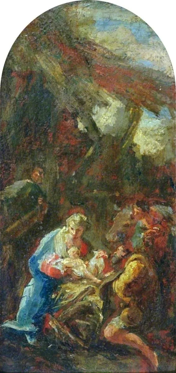 Adoration des bergers - Giovanni Battista Pittoni image 1 reproduction d’œuvre d’art à l’huile