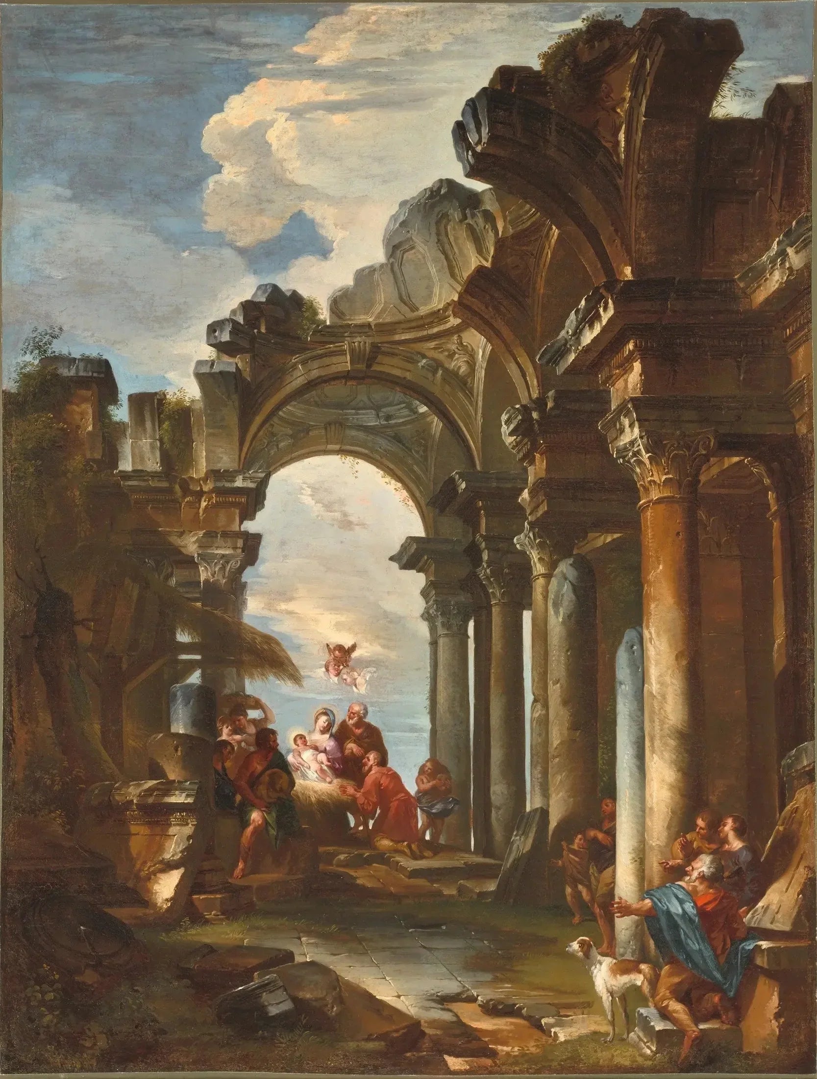 Adoration des bergers - Giovanni Paolo Panini image 1 copie peinte à la main à l’huile