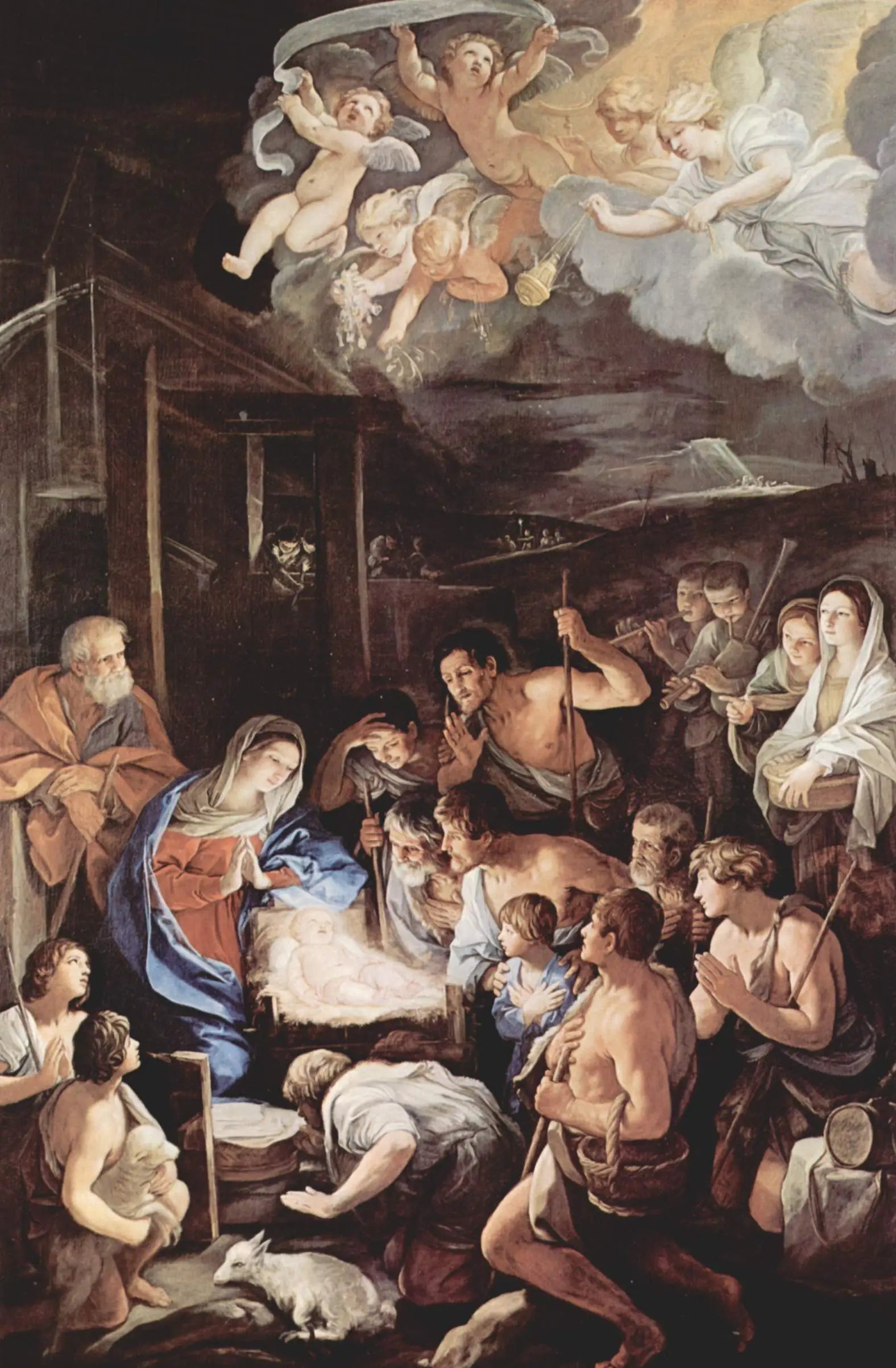 Adoration des bergers - Guido Reni image 1 copie de tableau peinte à la main