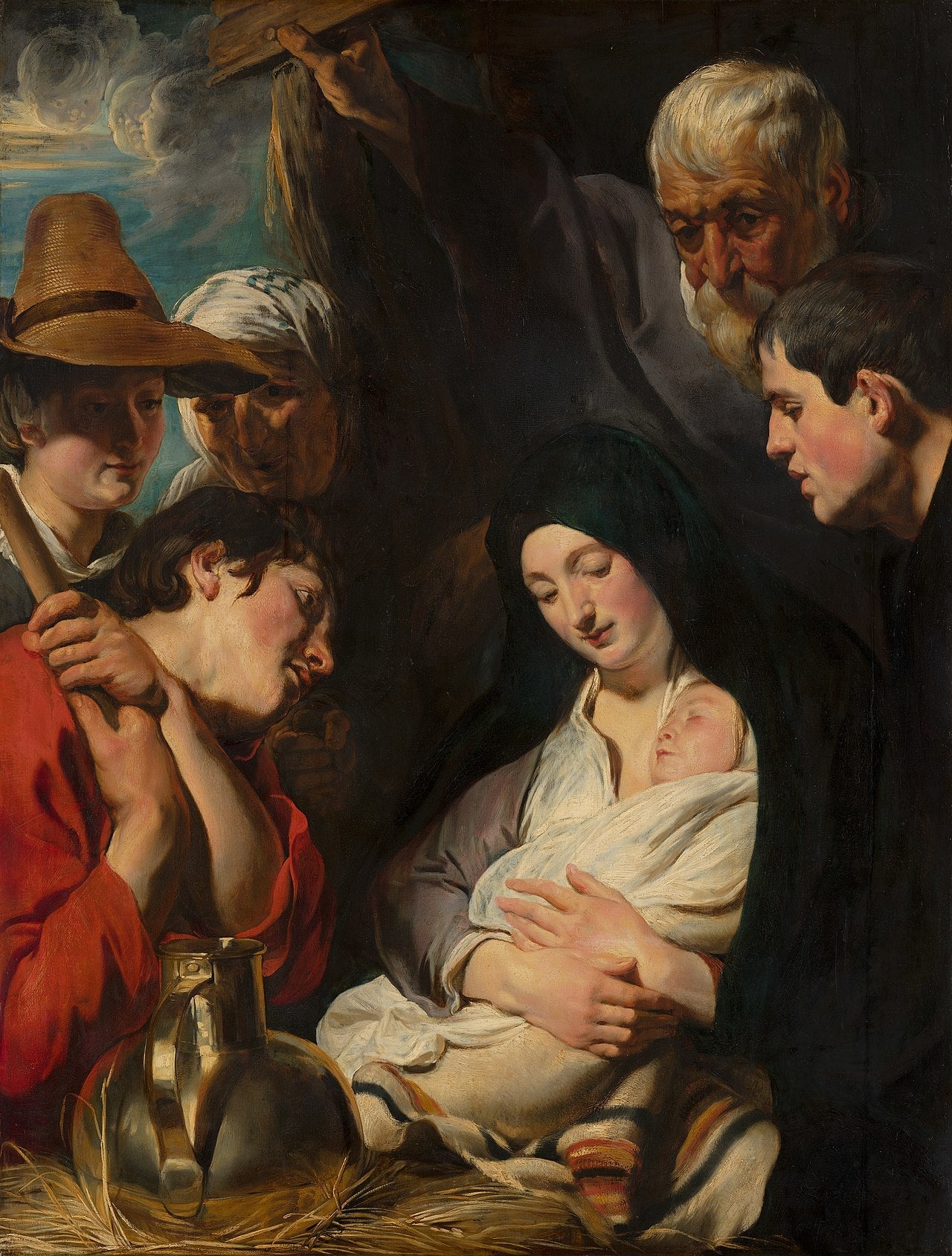 Adoration des bergers - Jacob Jordaens image 1 reproduction d’œuvre d’art à l’huile