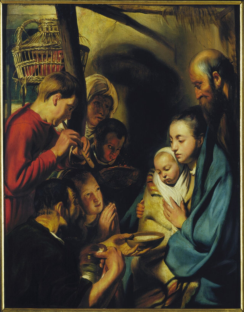 Adoration des bergers - Jacob Jordaens