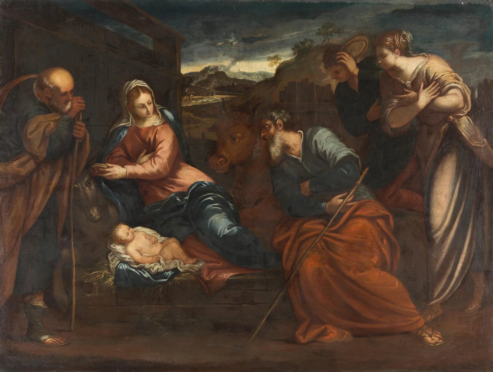 Adoration des bergers - Jacopo Tintoretto image 1 reproduction artisanale de tableau
