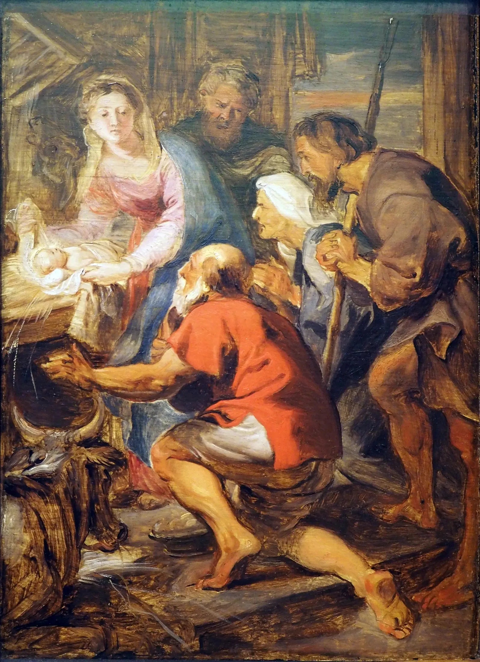 Adoration des bergers - Peter Paul Rubens image 1 copie de tableau peinte à la main