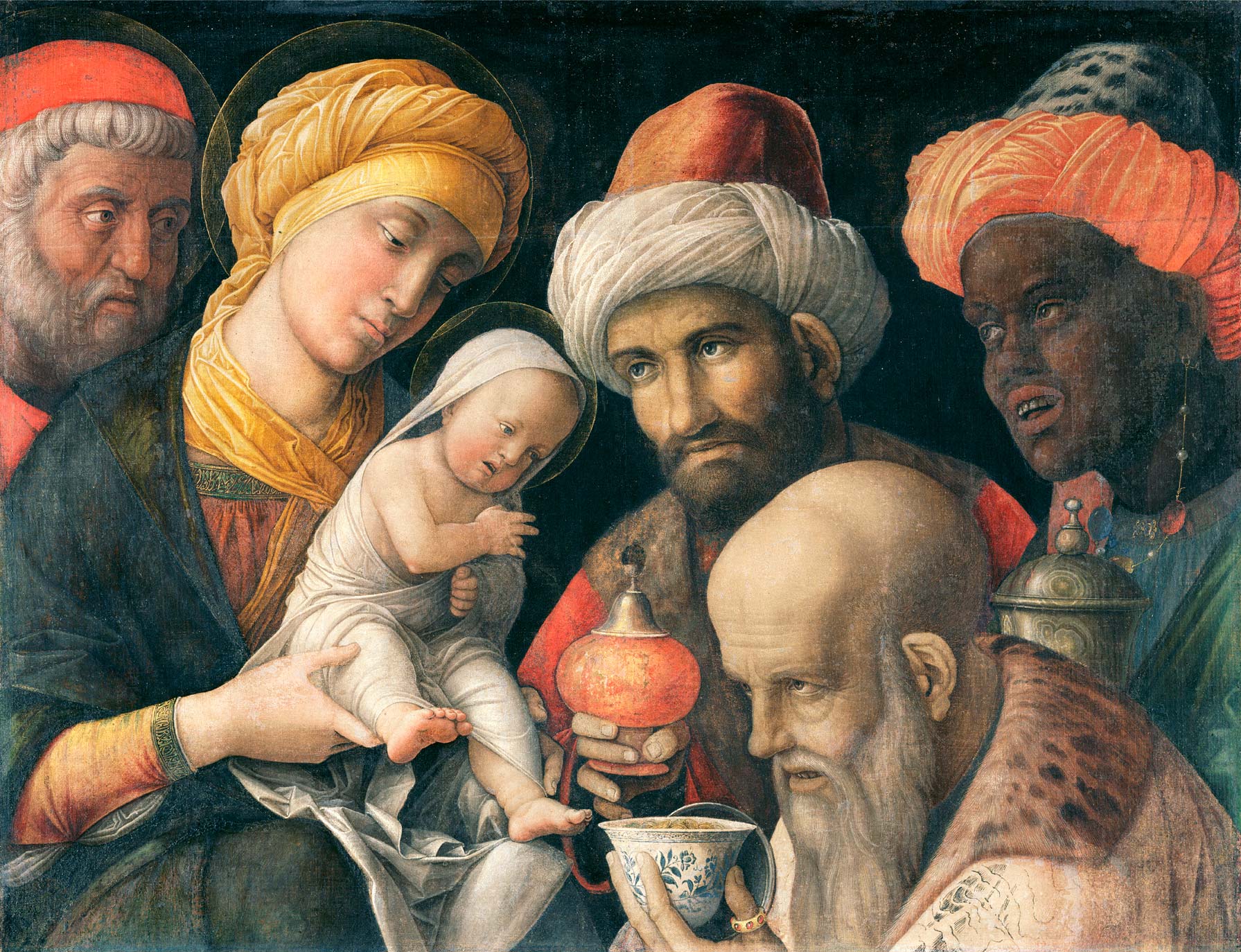 Adoration des mages - Andrea Mantegna image 1 copie de tableau peinte à la main