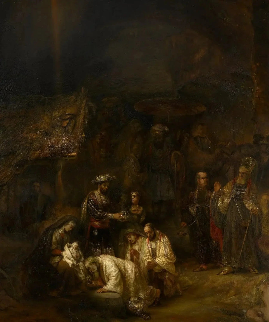 L’Adoration des Mages – style de Rembrandt, vers 1657