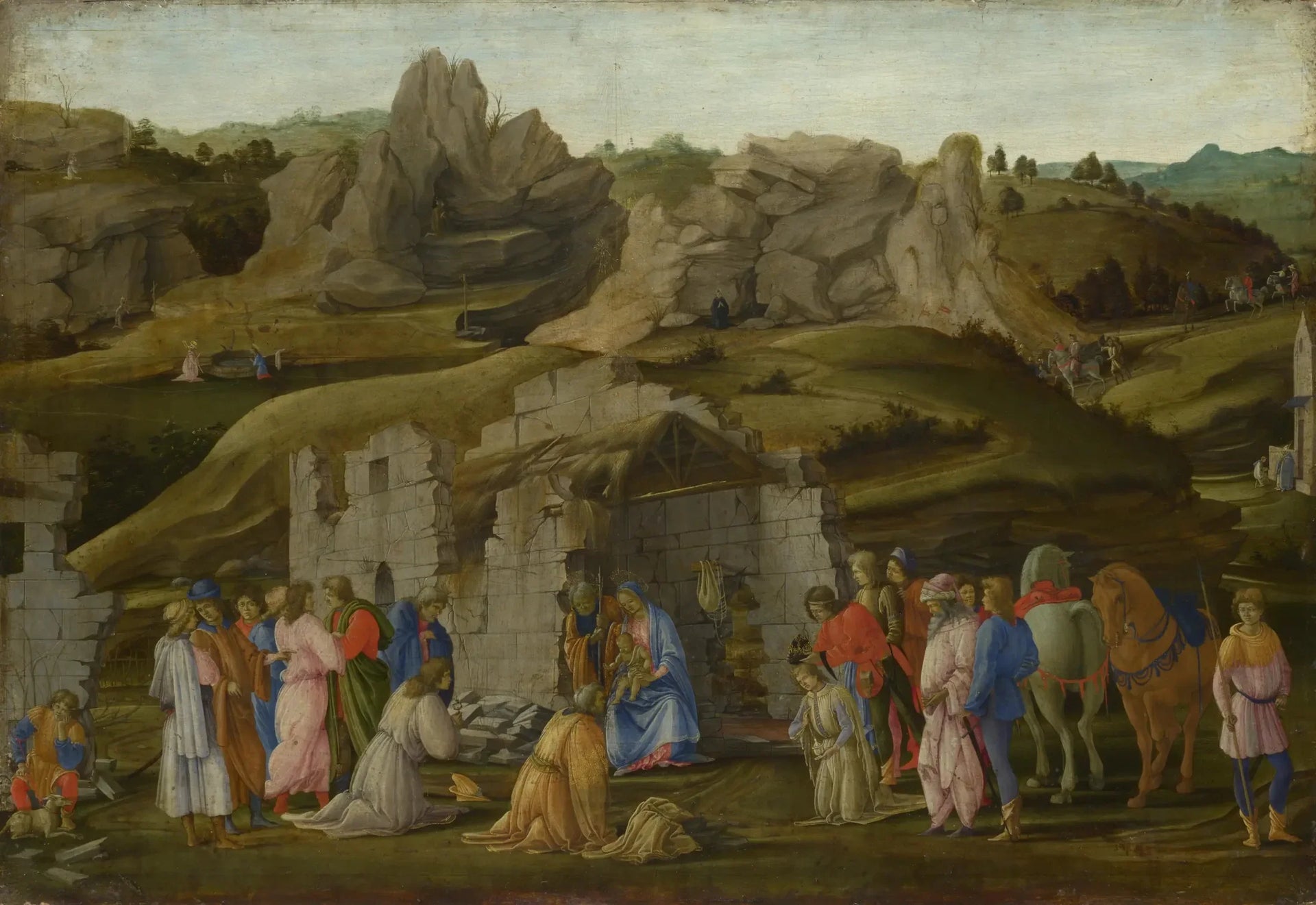 Adoration des mages - Filippino Lippi image 1 copie de tableau peinte à la main