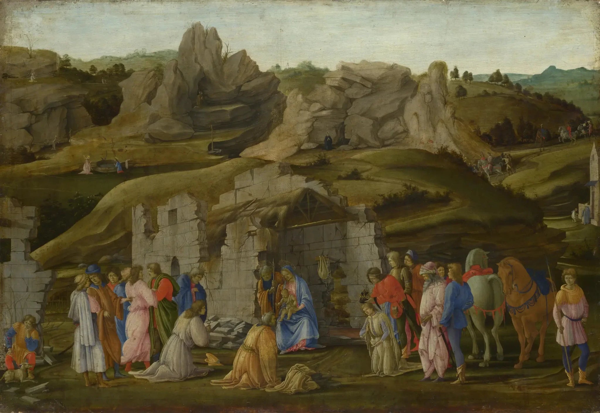Adoration des mages - Filippino Lippi image 1 copie de tableau peinte à la main