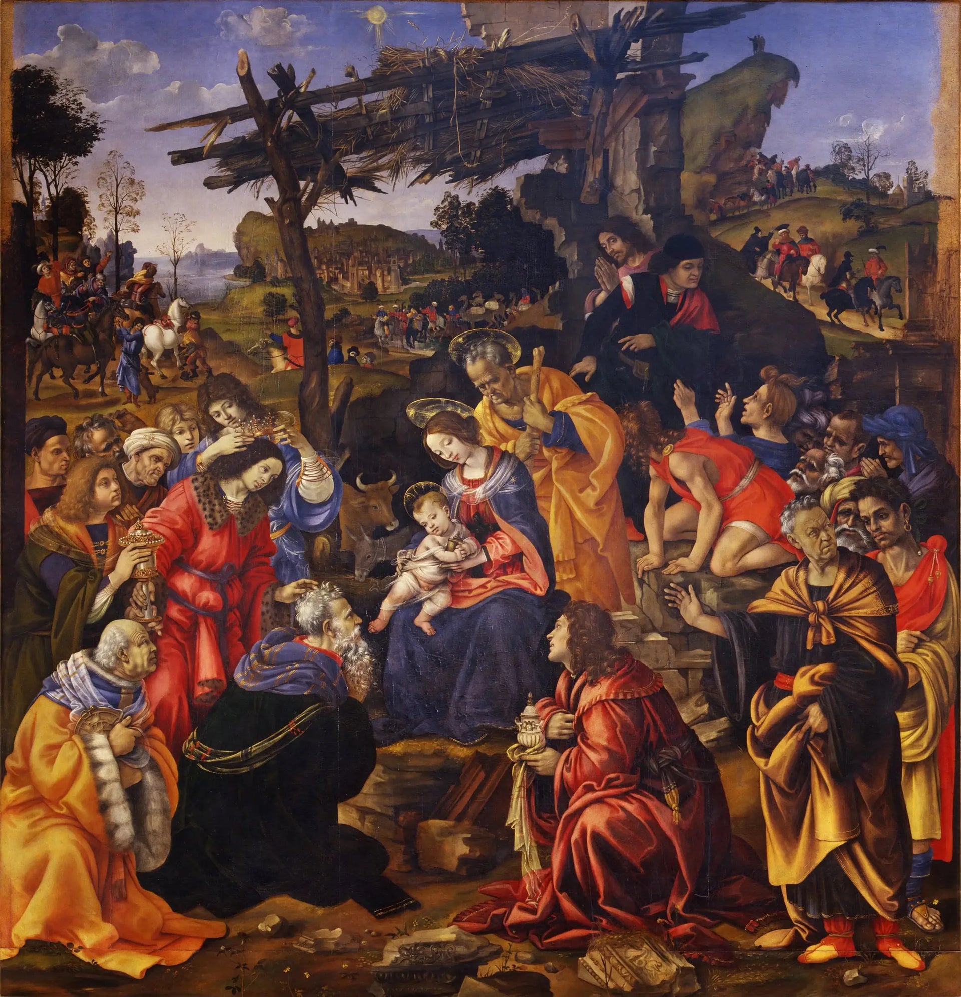 Adoration des mages - Filippino Lippi image 1 reproduction de peinture à l’huile