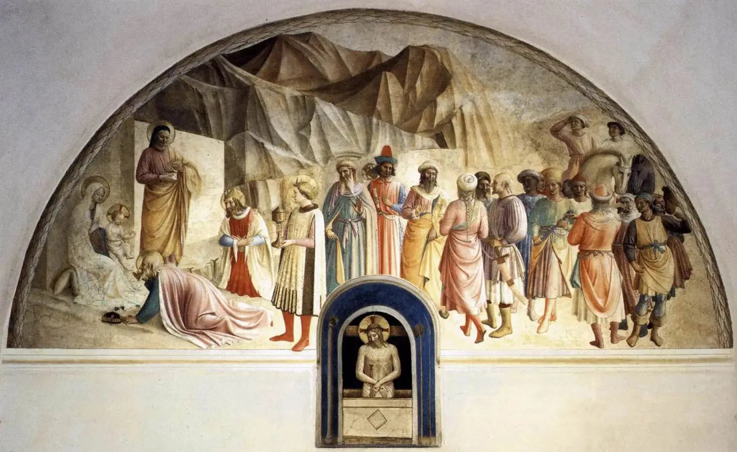 Adoration des mages - Fra Angelico image 1 copie peinte à la main à l’huile
