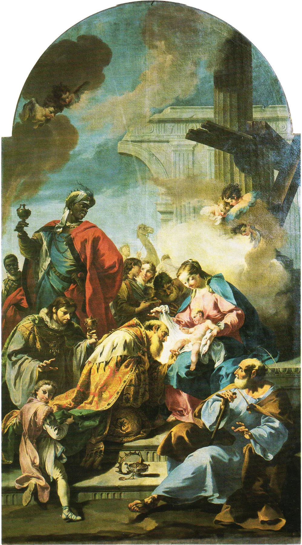 Adoration des mages - Giovanni Battista Pittoni image 1 reproduction de peinture à l’huile