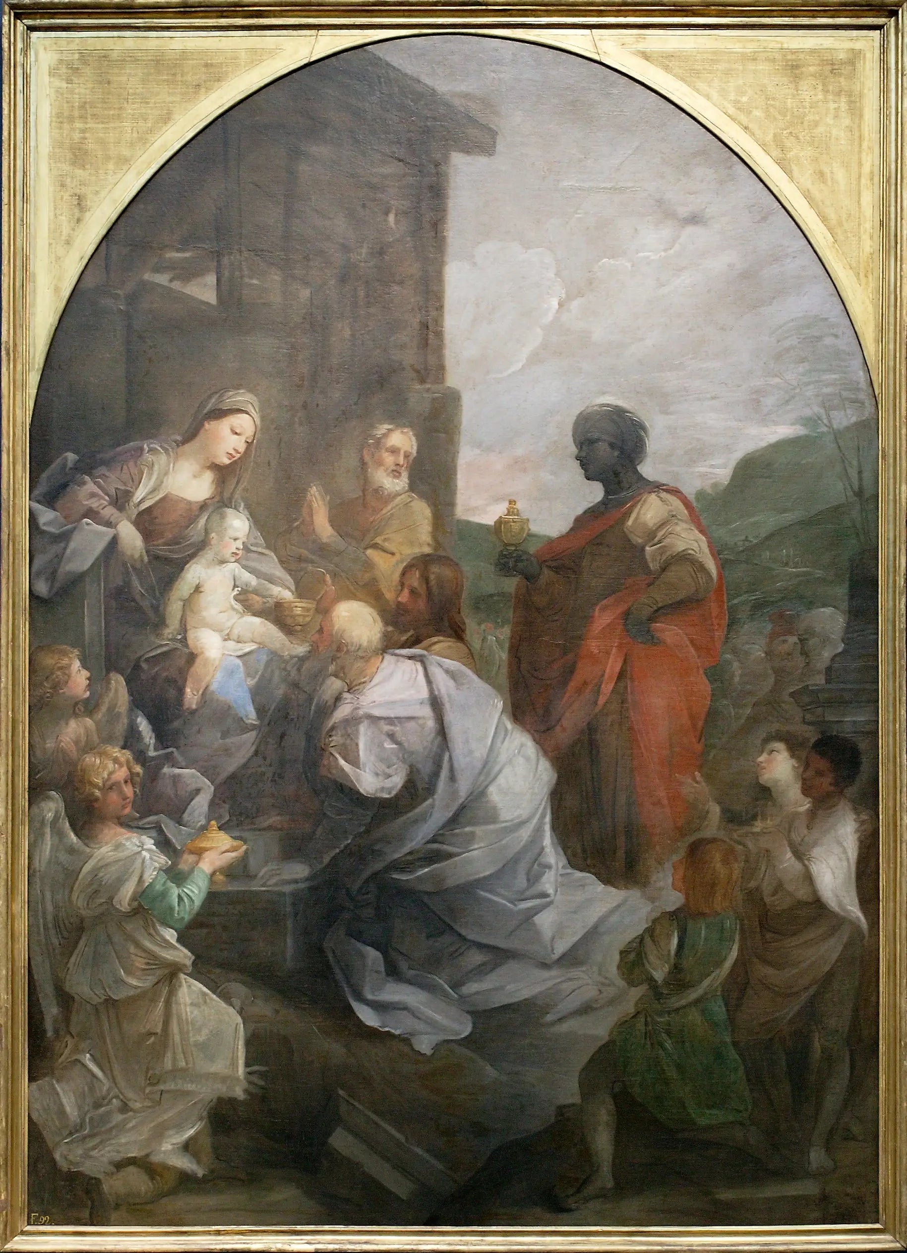 Adoration des Mages - Guido Reni image 1 copie peinte à la main à l’huile