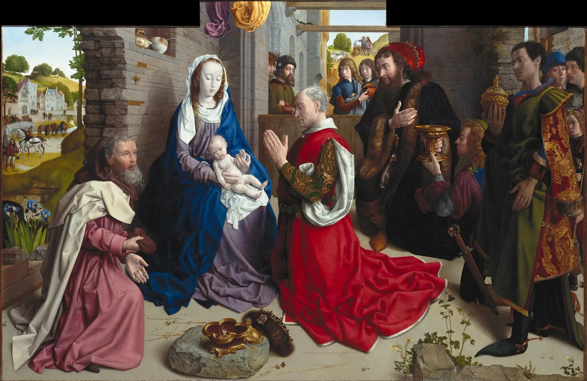 Adoration des Mages - Hugo van der Goes image 1 reproduction artisanale de tableau