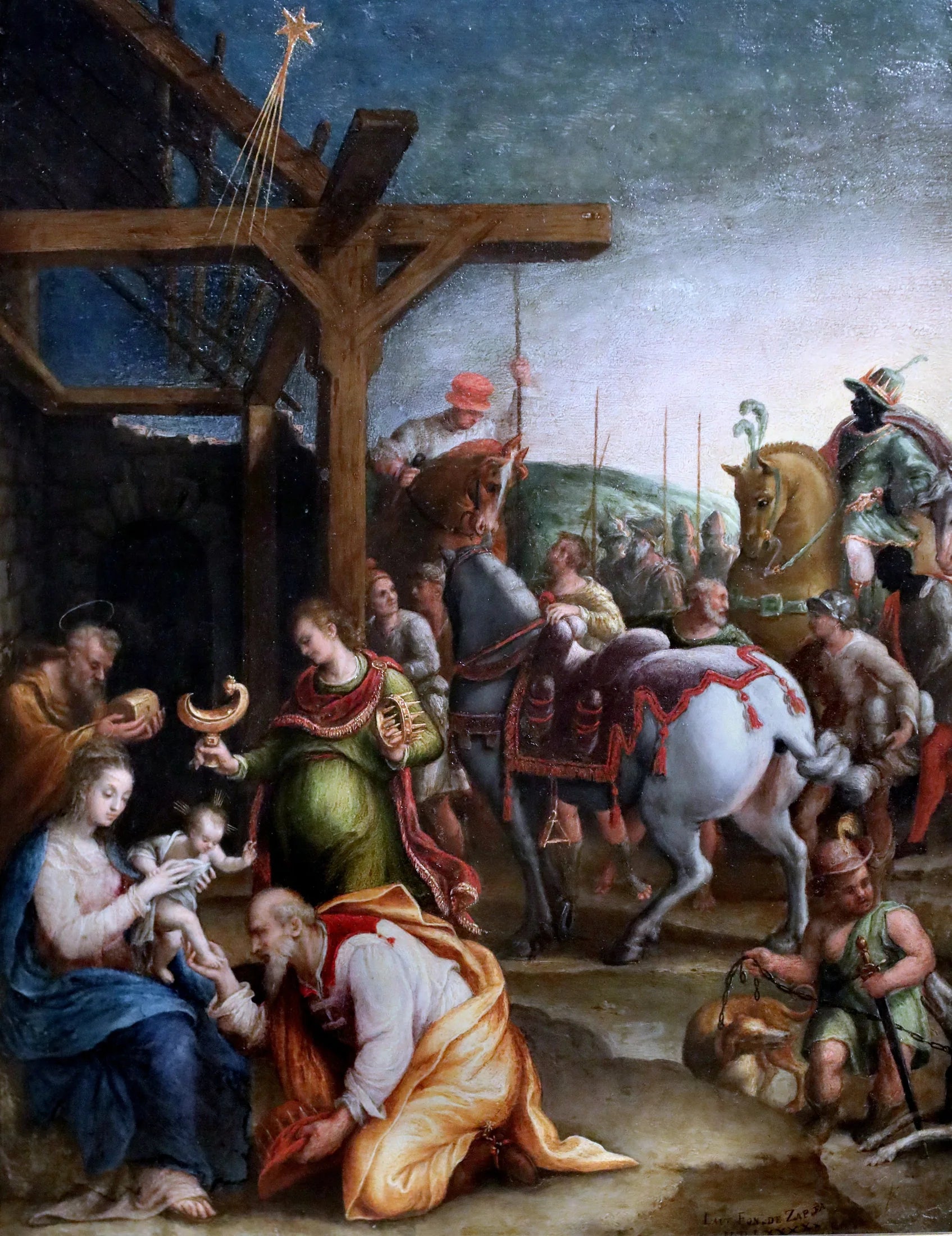 Adoration des mages - Lavinia Fontana image 1 reproduction artisanale de tableau
