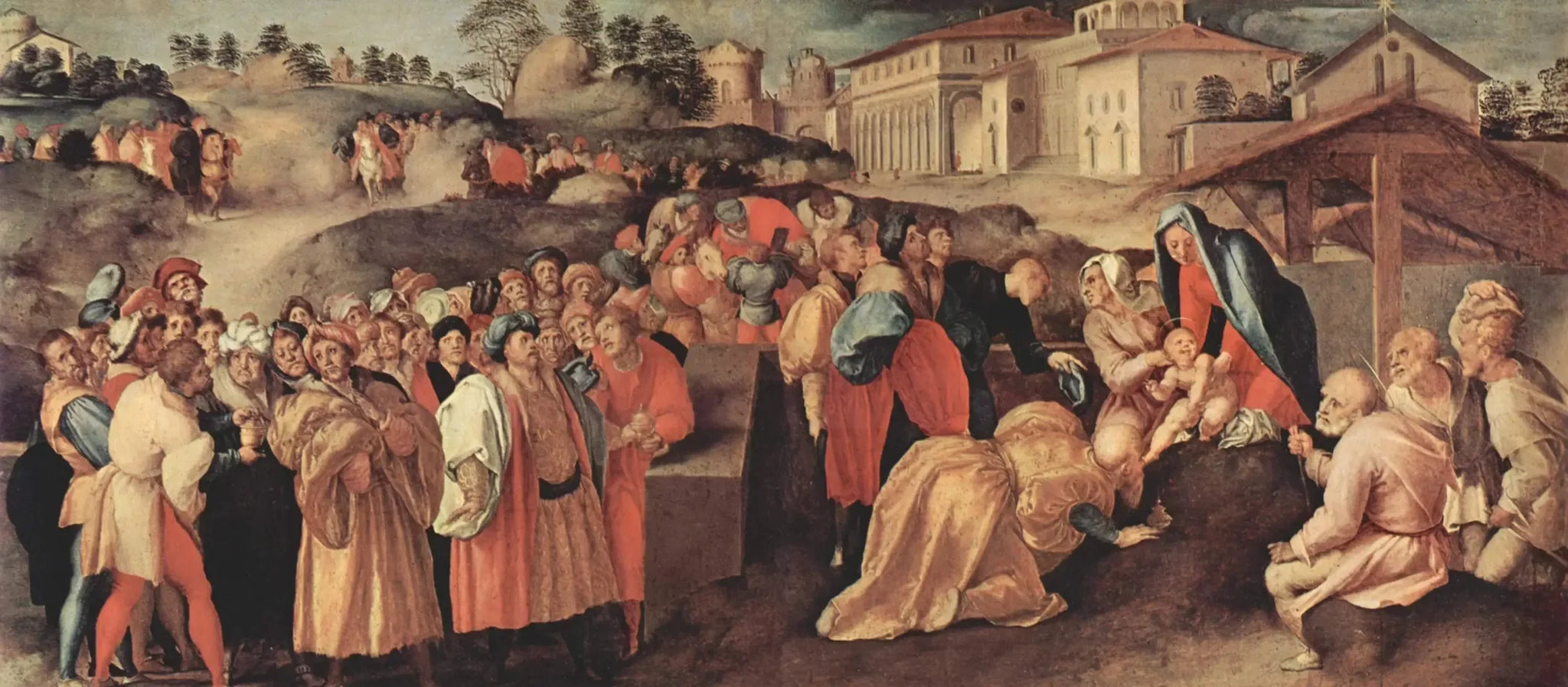 Adoration des Mages - Pontormo image 1 copie de tableau peinte à la main