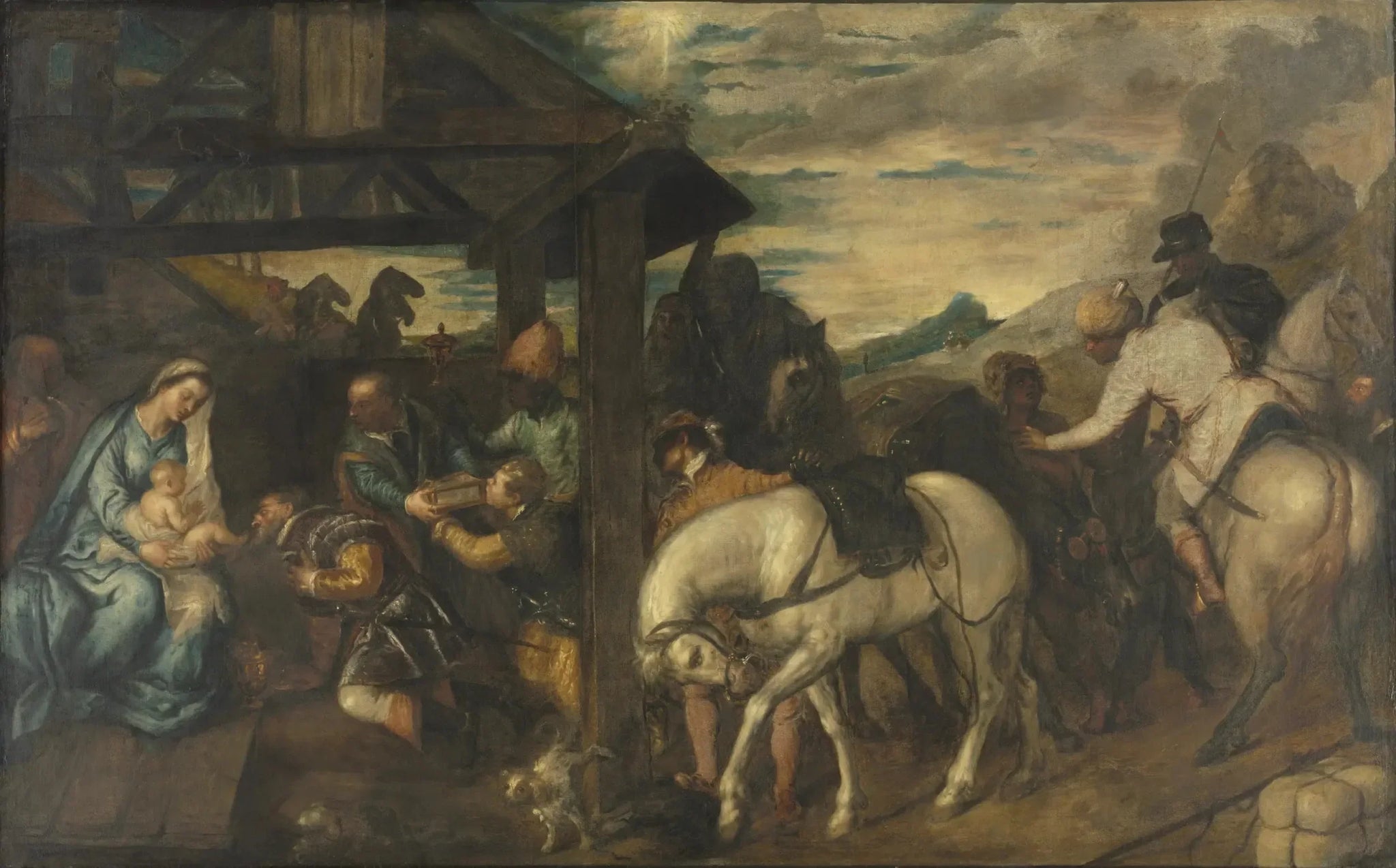 Adoration des Mages - Titian image 1 tableau peint à l’huile sur toile