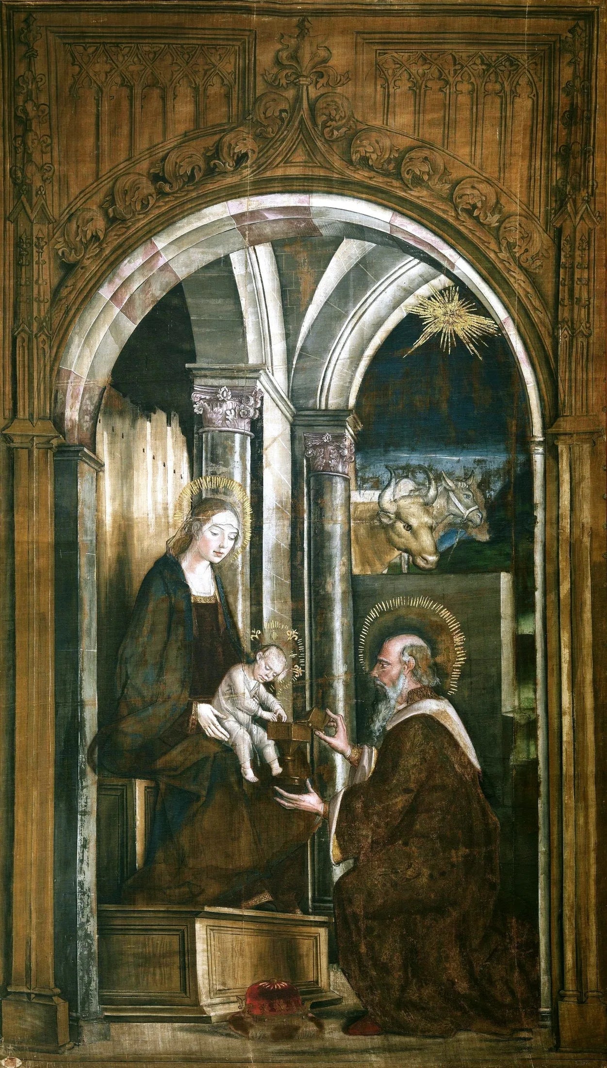 Adoration du Premier Mage - Pedro Berruguete image 1 reproduction artisanale de tableau