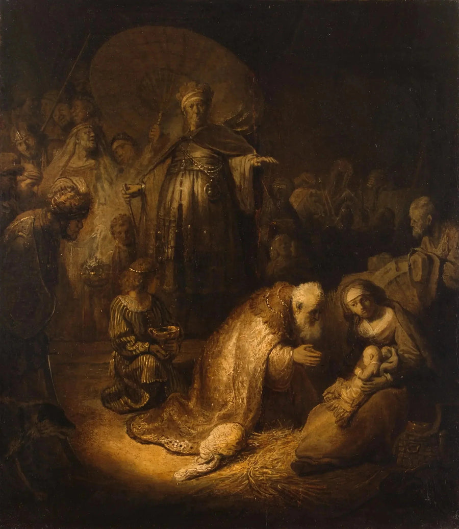 L’Adoration des Mages – copie d’après Rembrandt