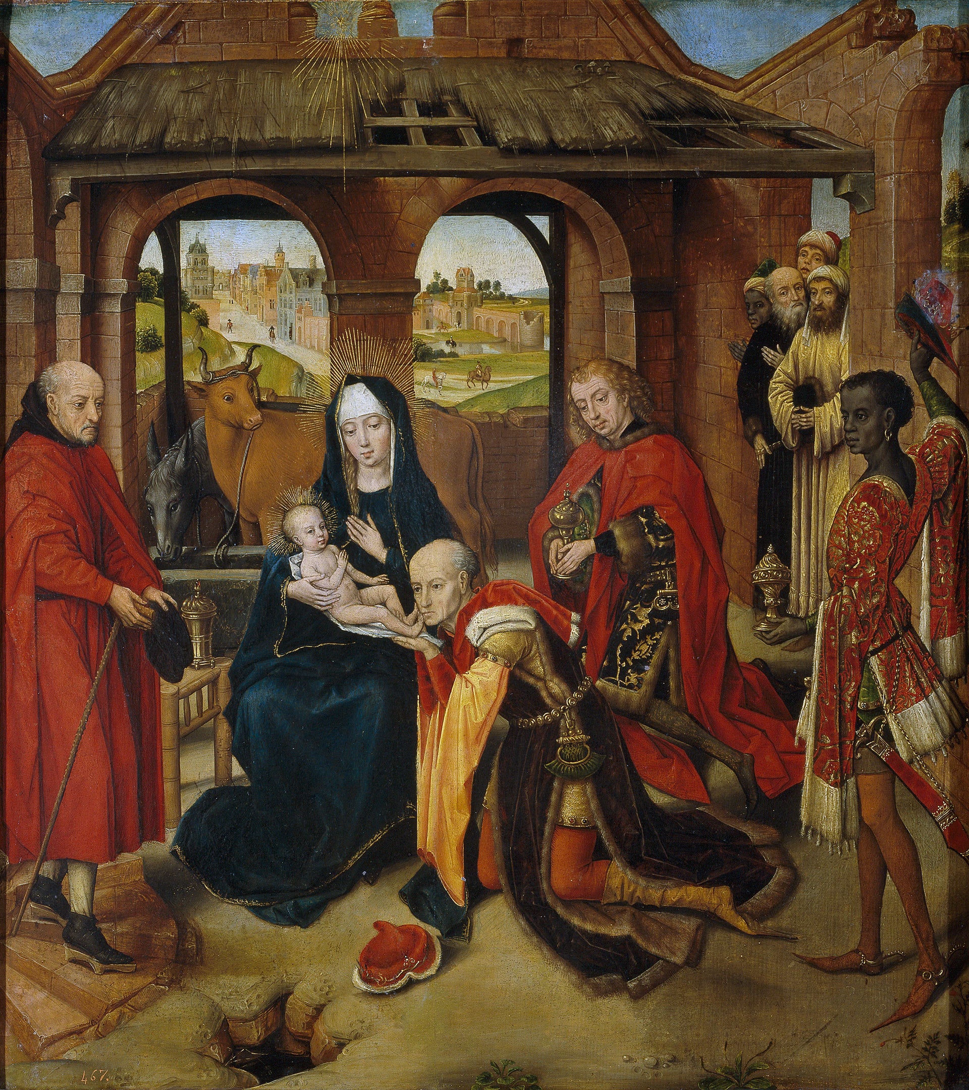 l'Adoration des Mages - Maître de l'Adoration des mages du Prado