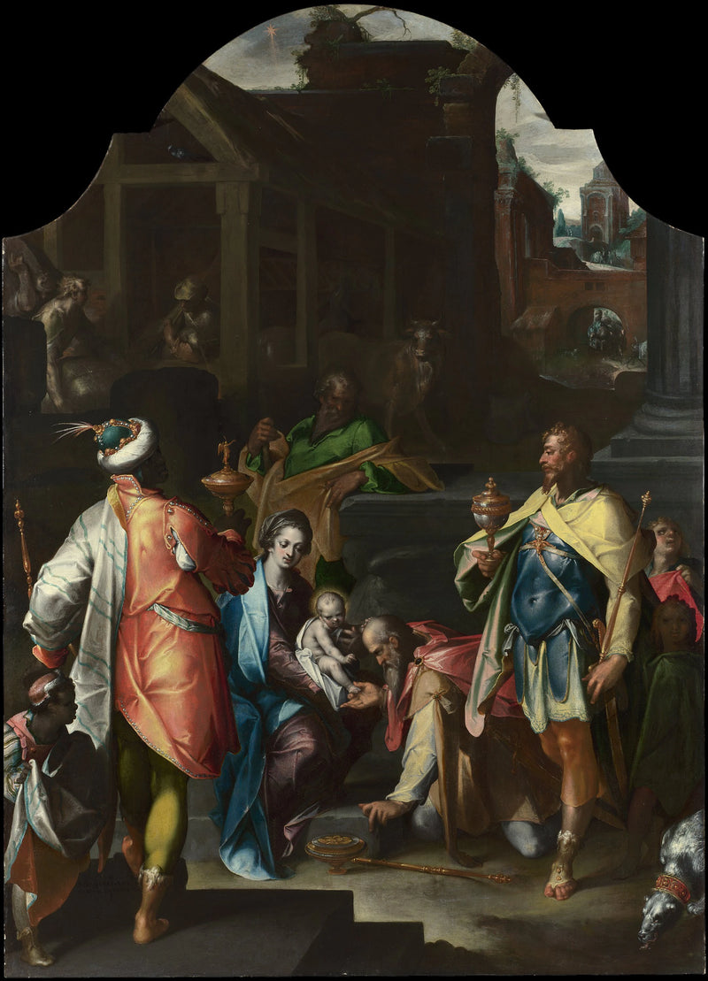 L'Adoration des Rois - Bartholomeus Spranger