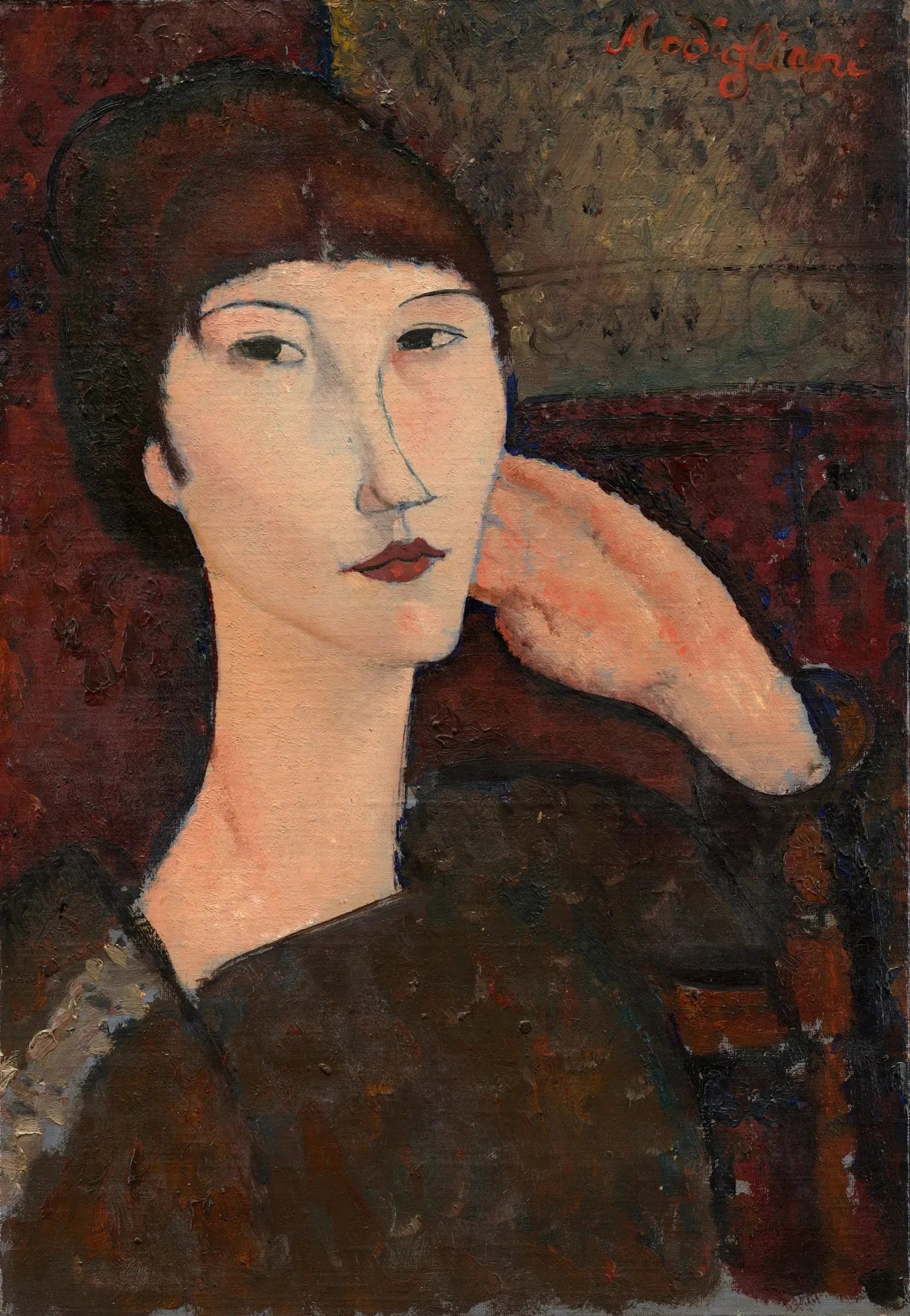 Adrienne - Amedeo Modigliani image 1 reproduction réalisée par Alpha Reproduction