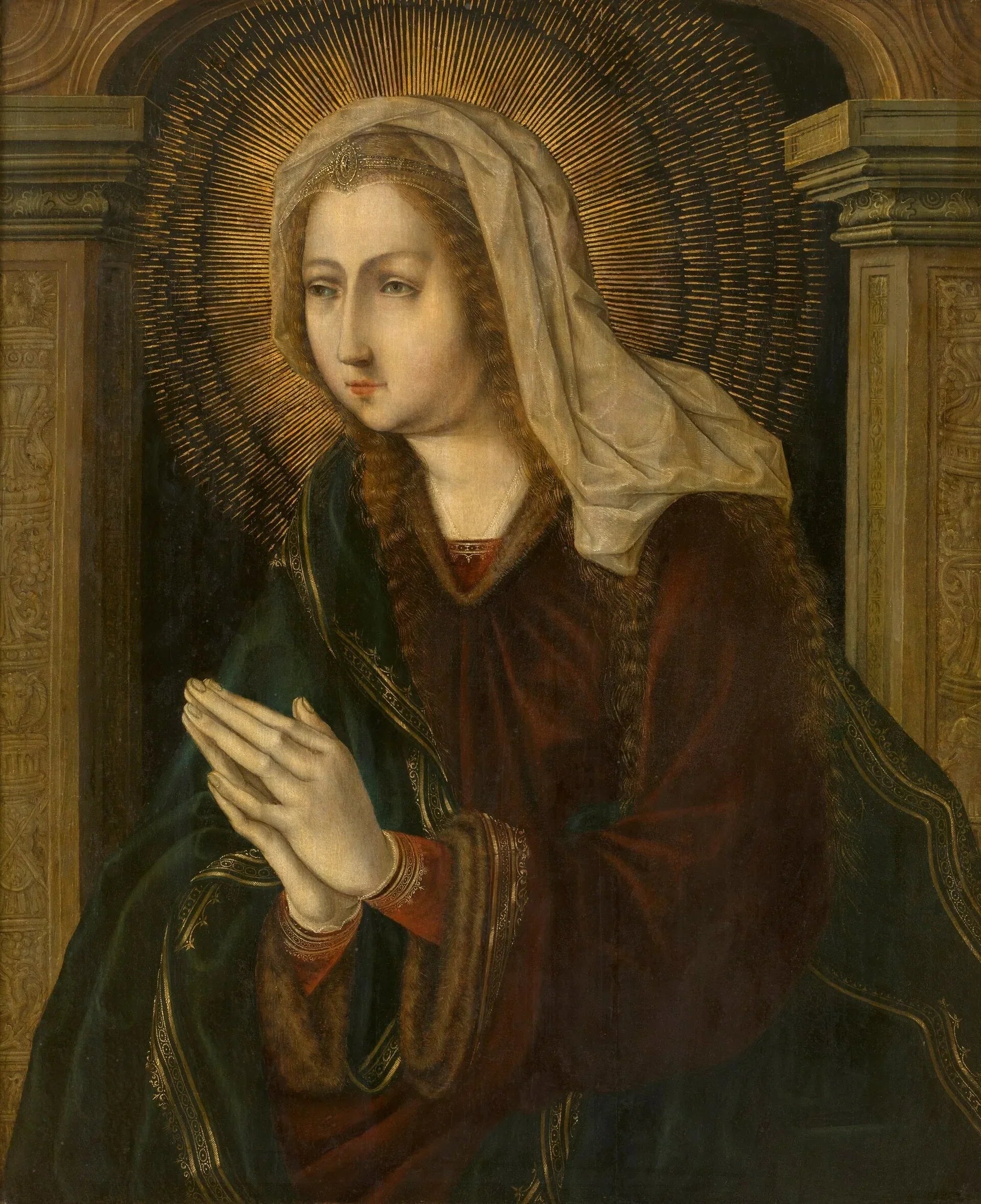 Affliction Vierge - Jan Gossaert image 1 tableau peint à l’huile sur toile