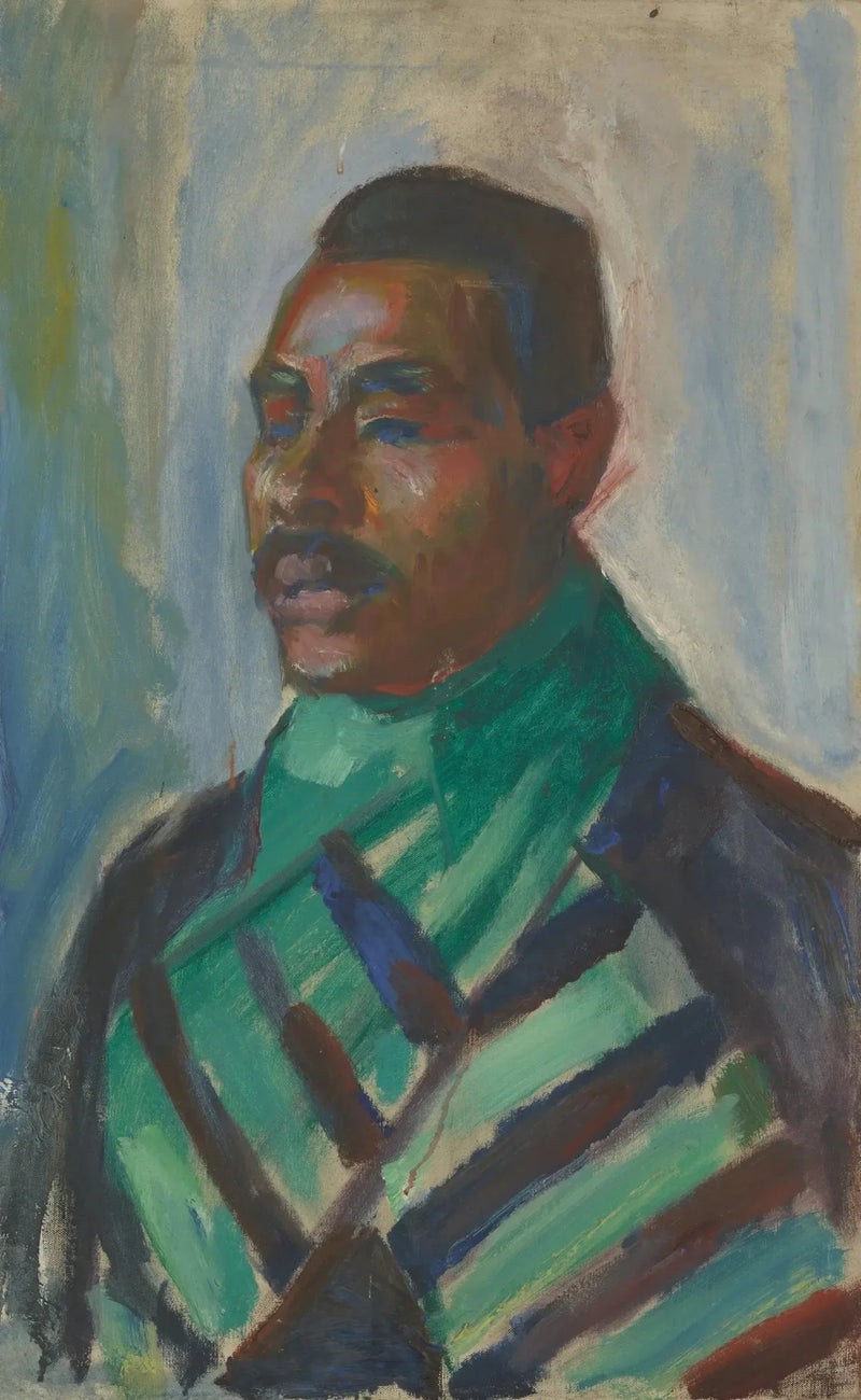 Africain au foulard vert - Edvard Munch