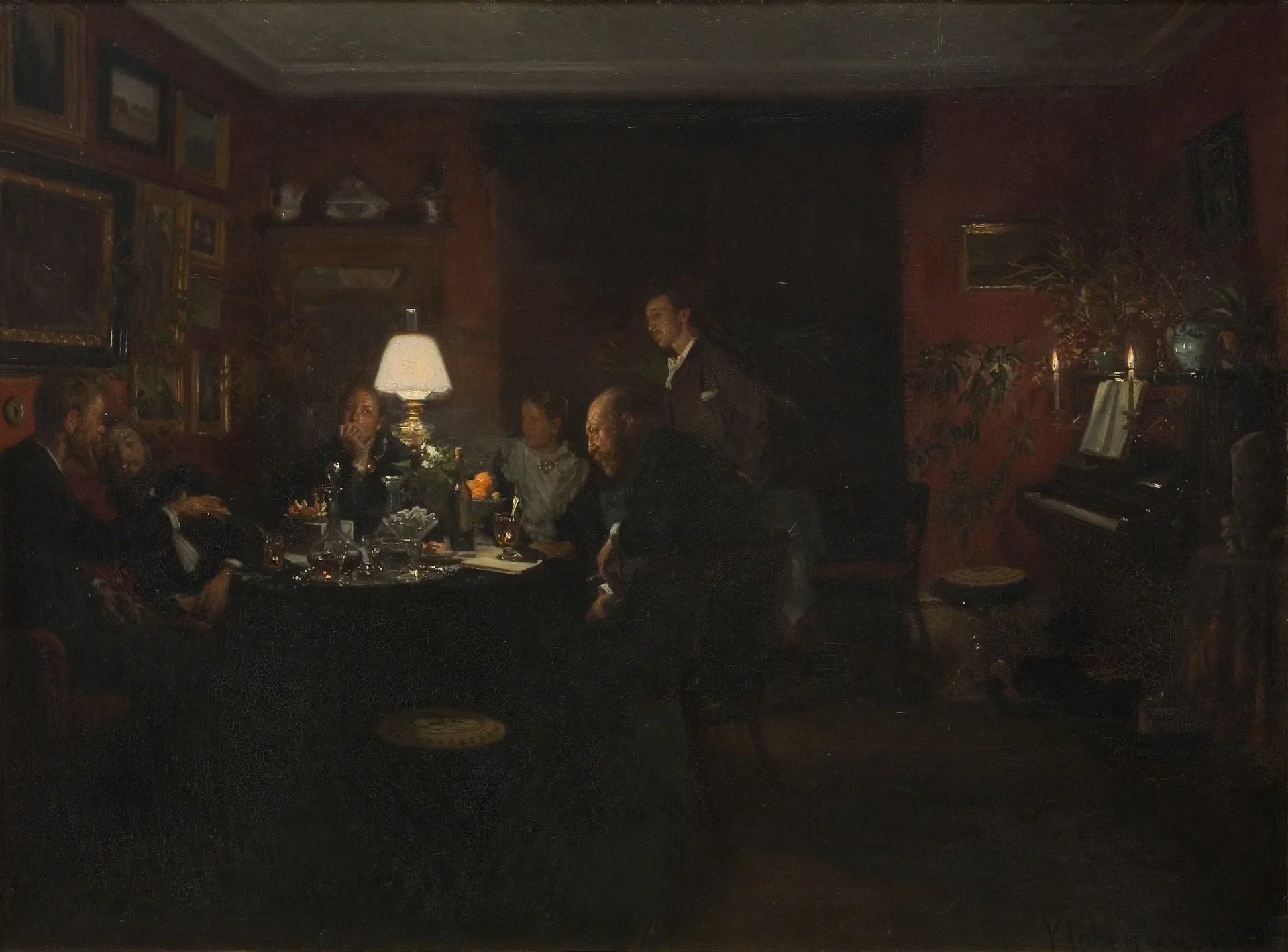 Aftenpassiar - Viggo Johansen image 1 tableau peint à l’huile sur toile
