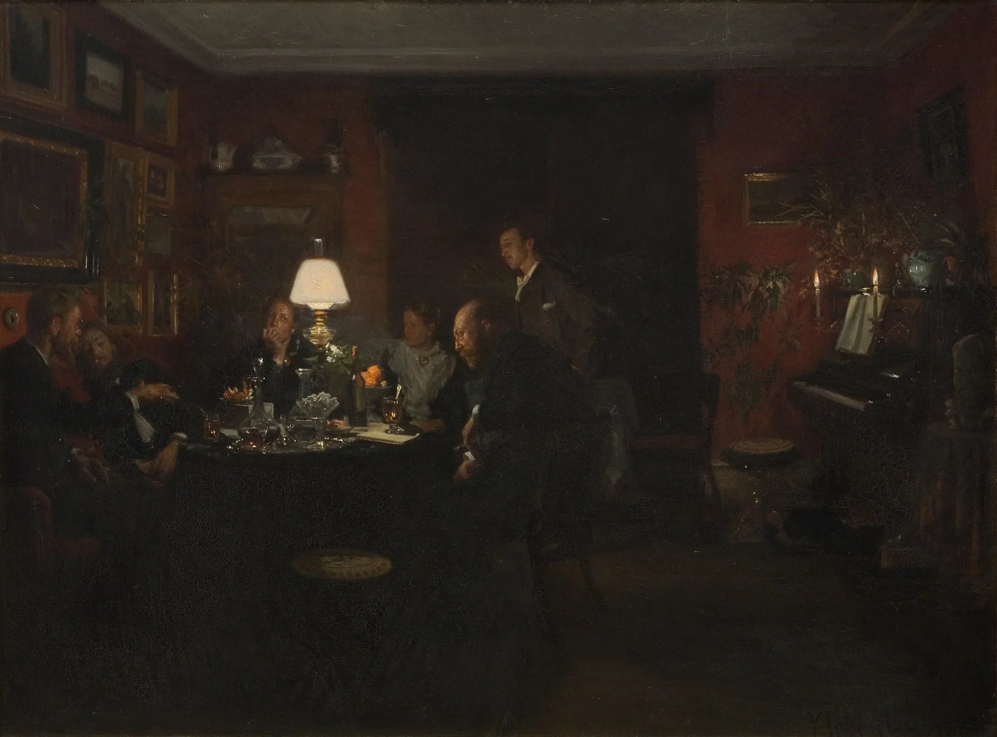 Aftenpassiar - Viggo Johansen image 1 tableau peint à l’huile sur toile