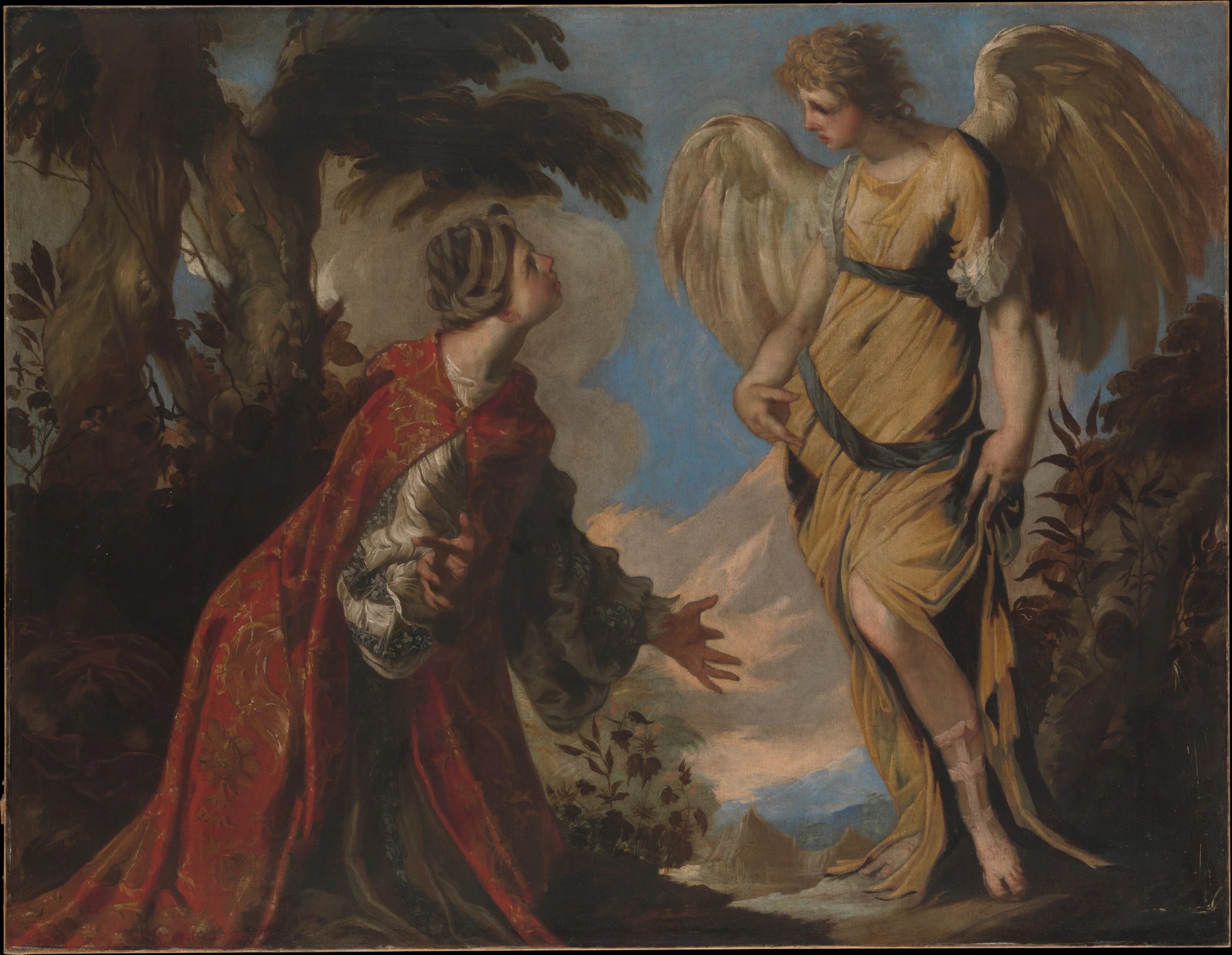 Agar et l'ange - Francesco Maffei