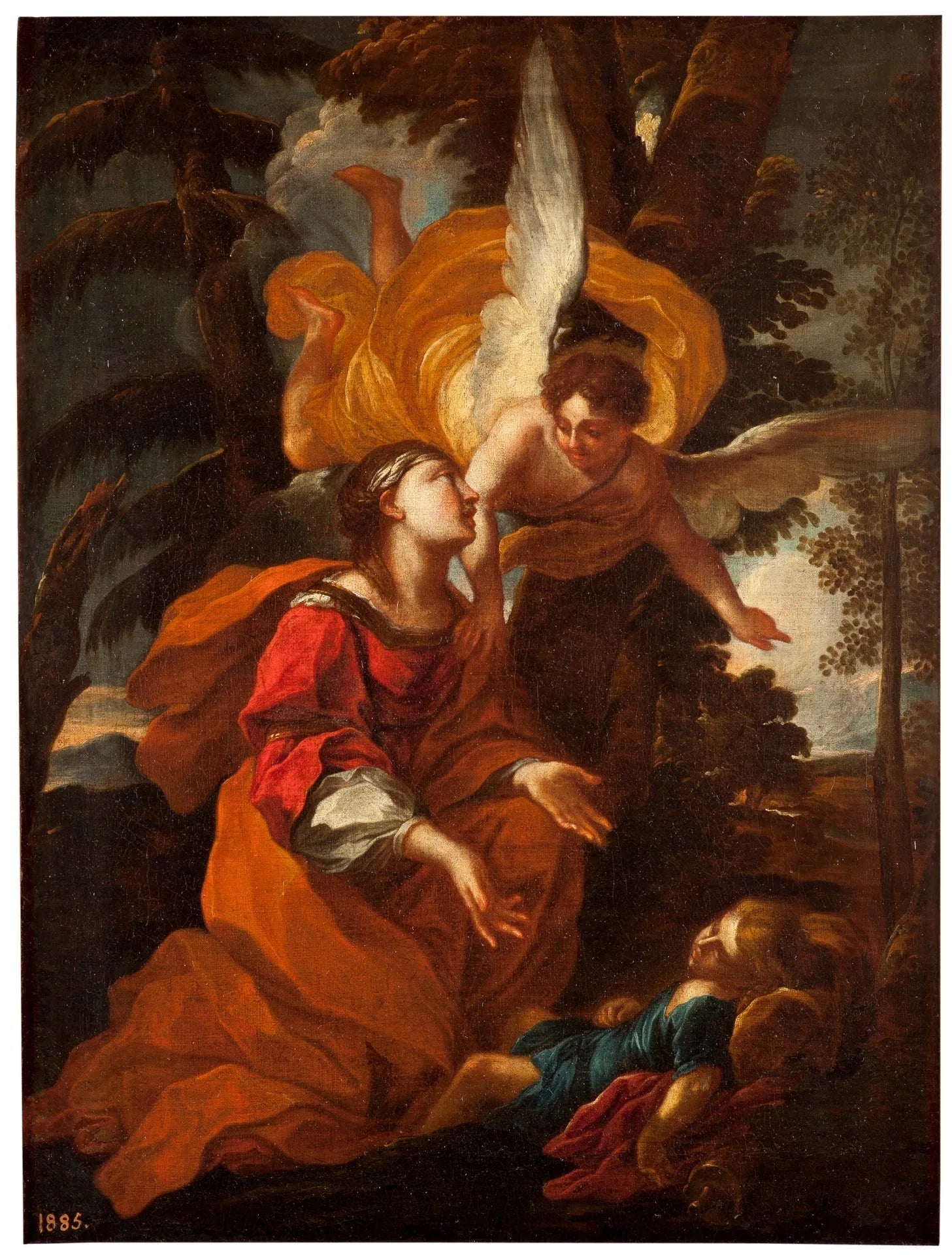 Agar et Ismaël - Carlo Maratta image 1 reproduction réalisée par Alpha Reproduction