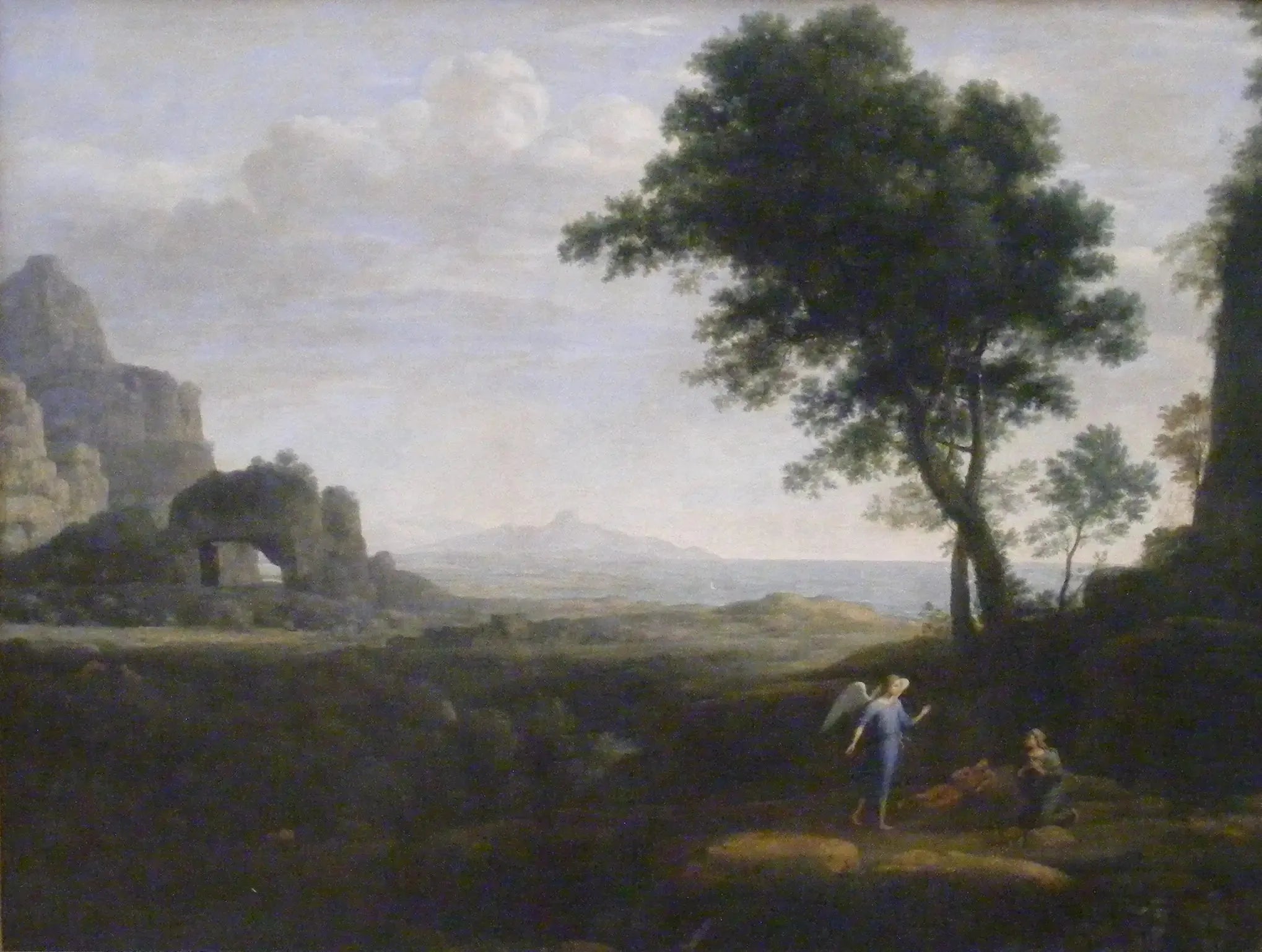 Agar et Ismaël dans le désert - Claude Lorrain image 1 reproduction artisanale de tableau