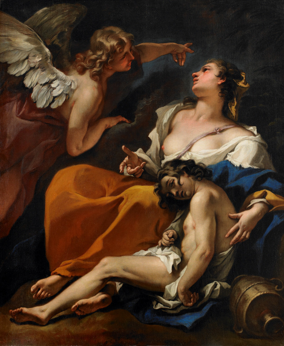 Agar et Ismael sauvés par l'ange - Sebastiano Ricci image 1 reproduction réalisée par Alpha Reproduction