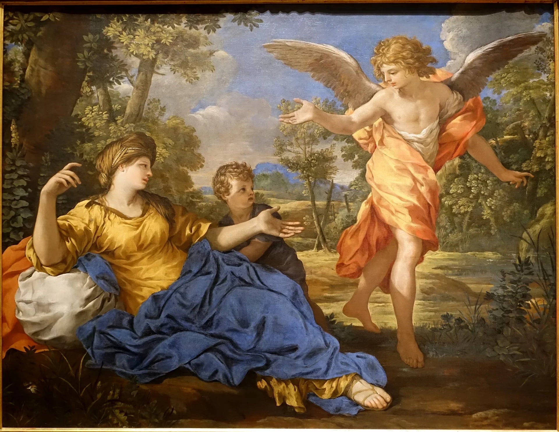 Agar et l'ange - Pietro da Cortona image 1 reproduction d’œuvre d’art à l’huile