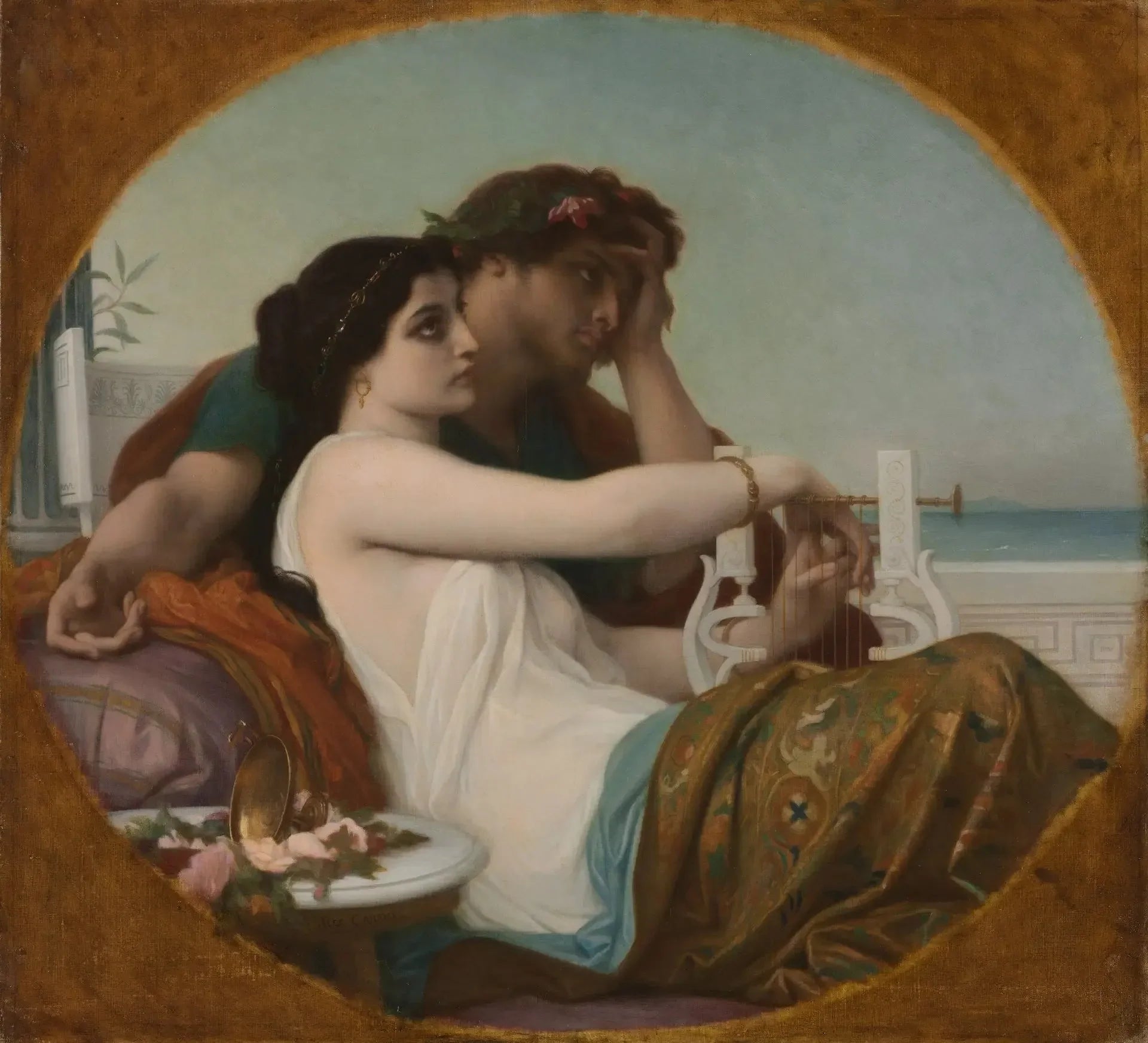 Aglaé et Boniface - Alexandre Cabanel image 1 reproduction de peinture à l’huile