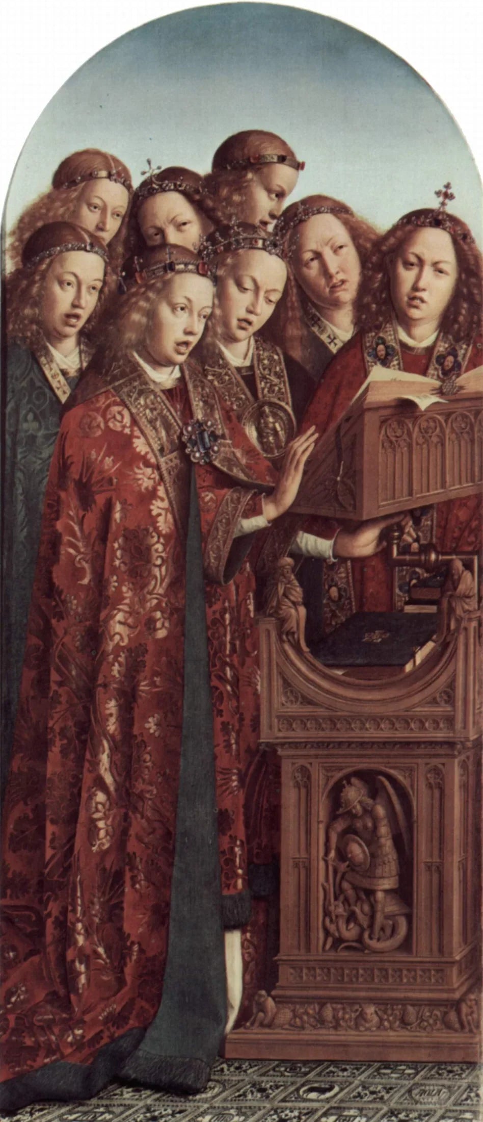 Agneau Mystique - Hubert van Eyck image 1 copie peinte à la main à l’huile